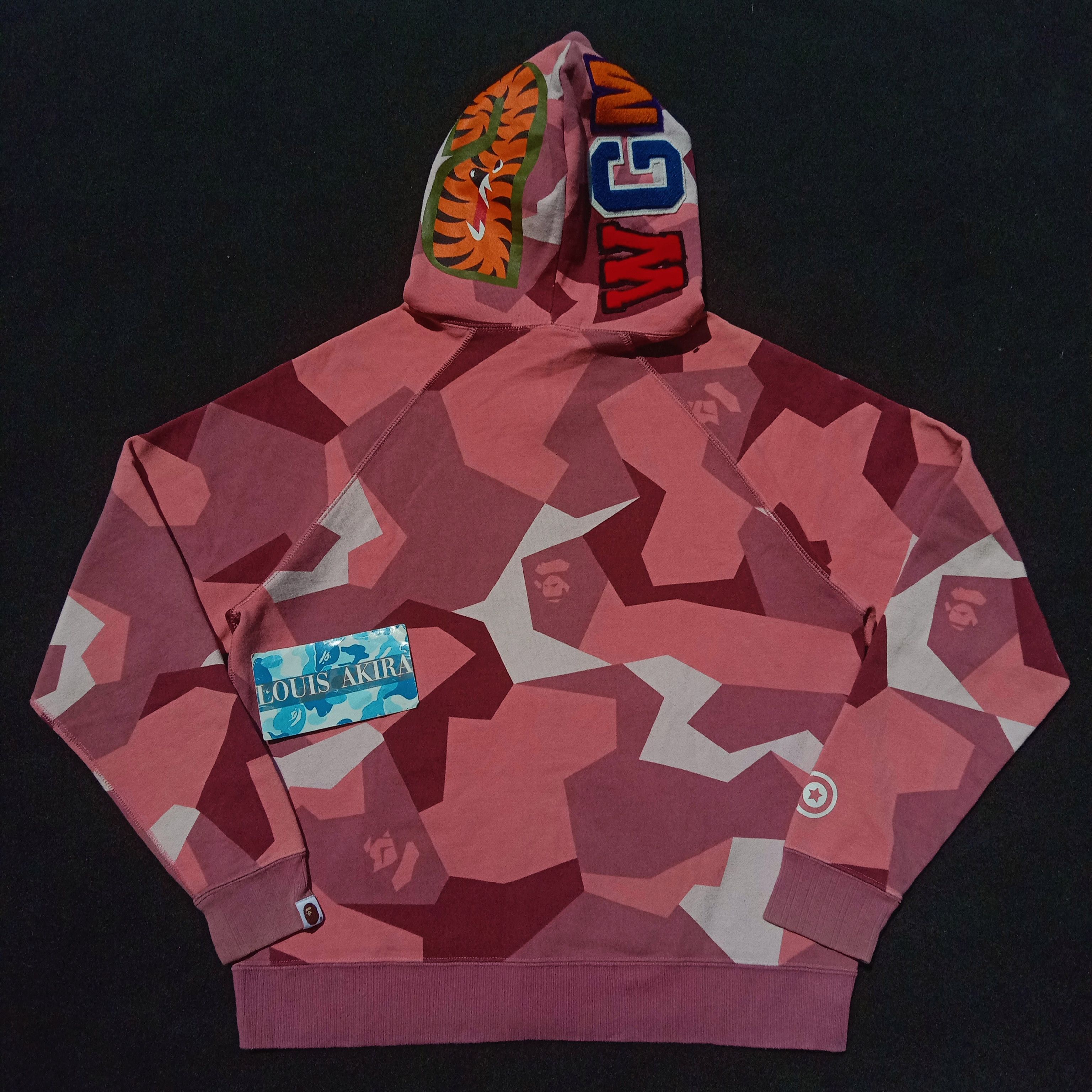 Bape Splinter Camo Shark Full Zip Hoodie (2018) Size ONE SIZE - 5 Thumbnail