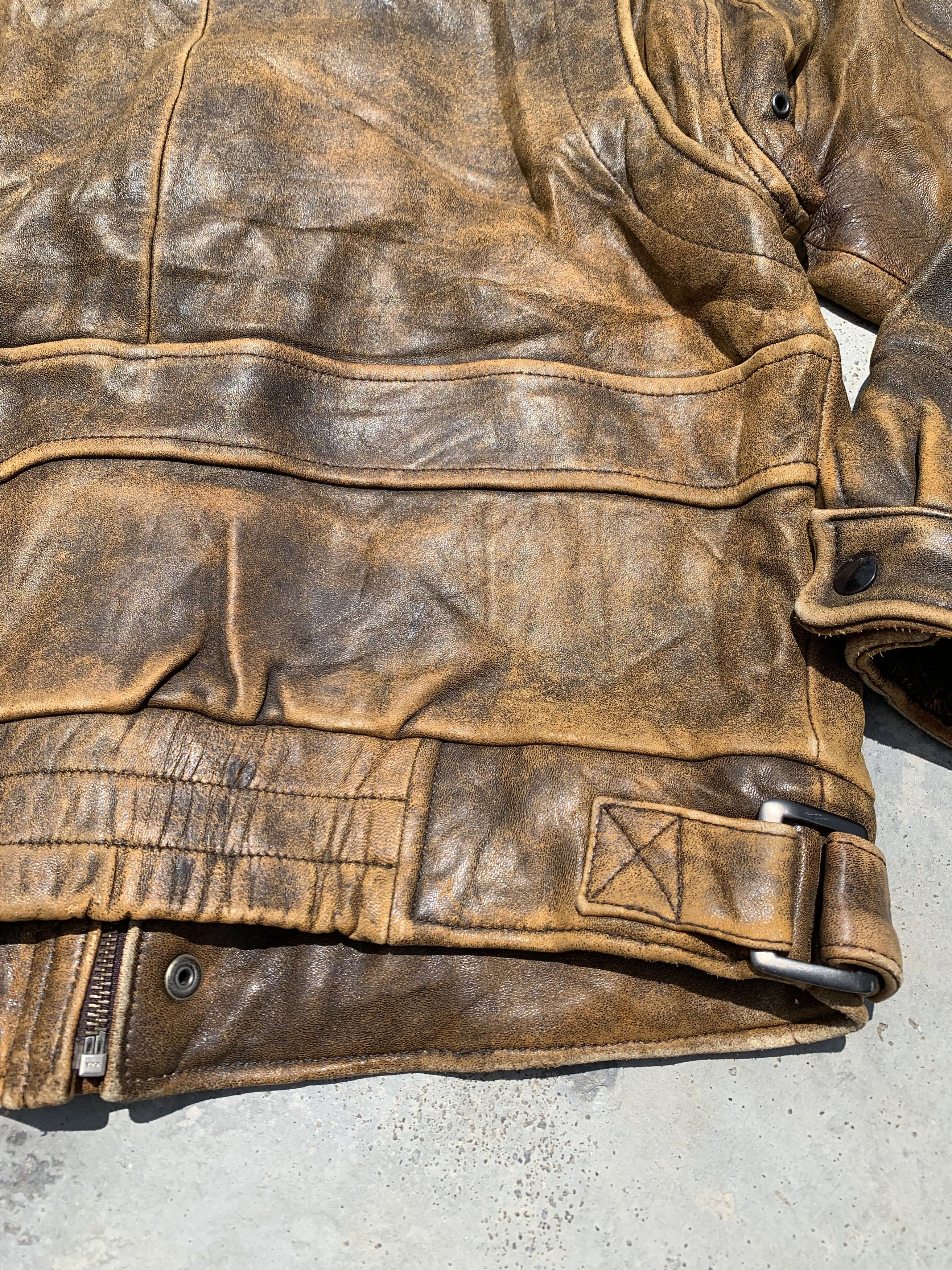 If Six Was Nine Vintage Faux Fur Collared Leather Jacket Size US M / EU 48-50 / 2 - 12 Thumbnail