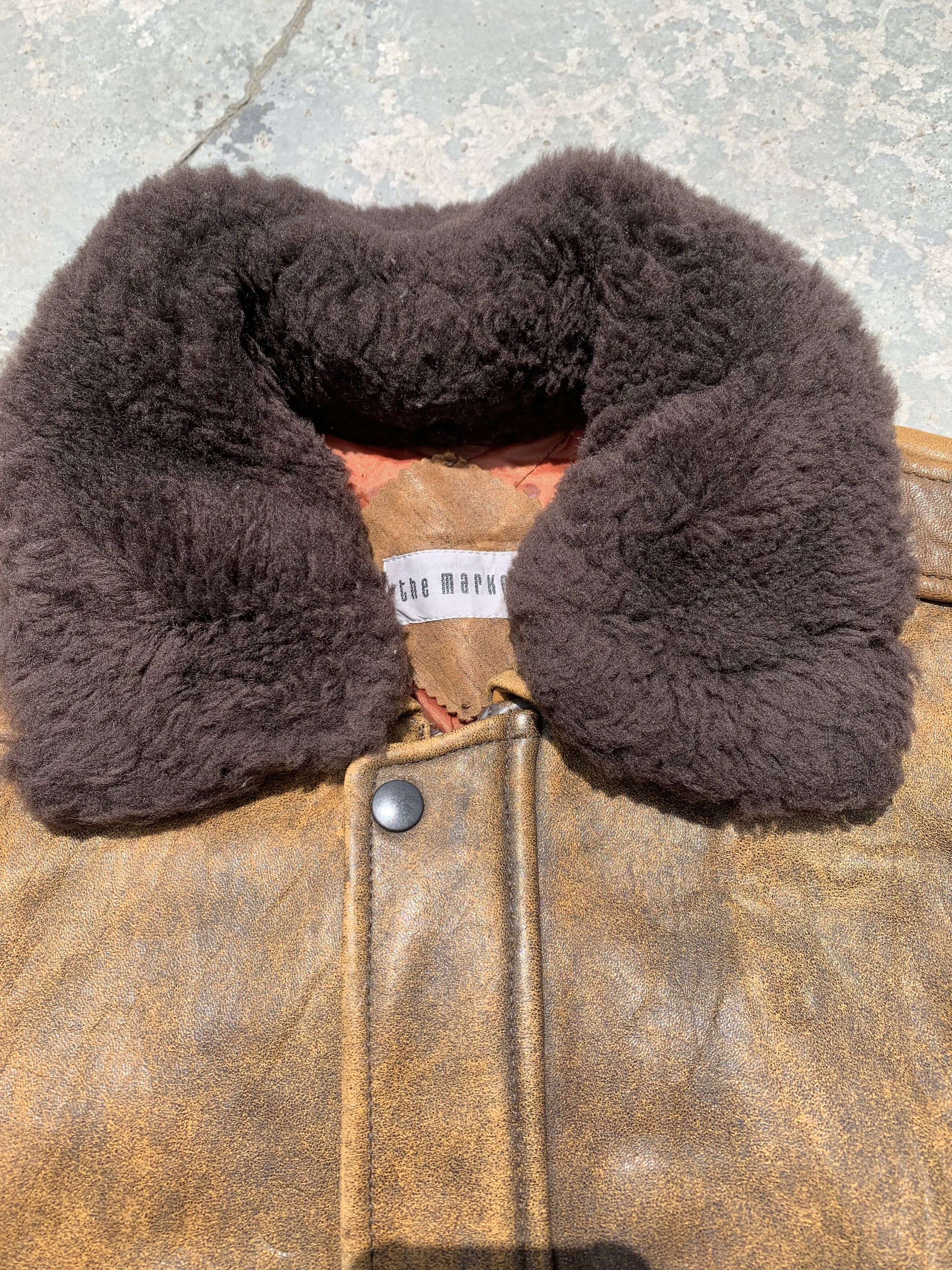If Six Was Nine Vintage Faux Fur Collared Leather Jacket Size US M / EU 48-50 / 2 - 3 Thumbnail