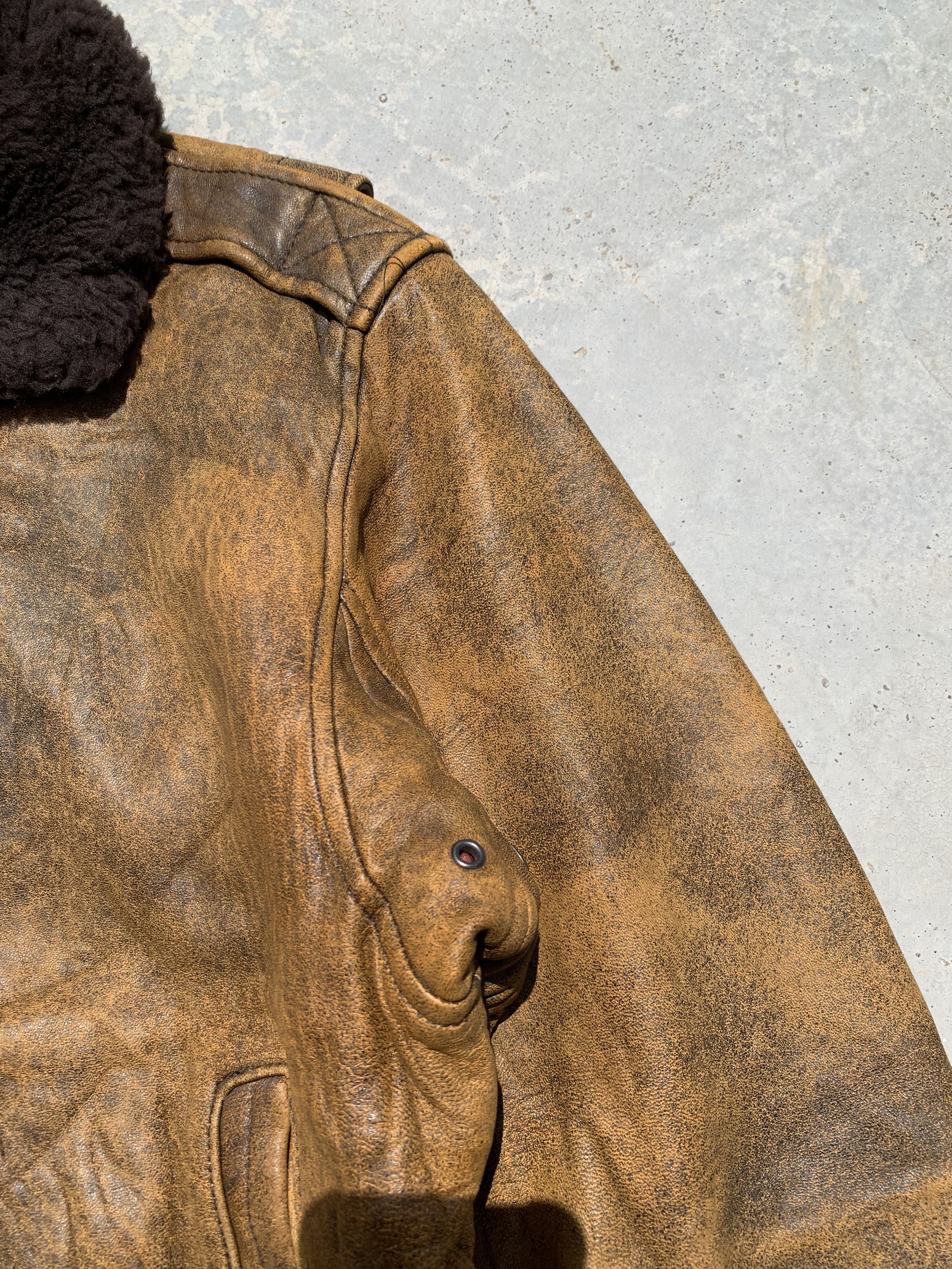 If Six Was Nine Vintage Faux Fur Collared Leather Jacket Size US M / EU 48-50 / 2 - 4 Thumbnail