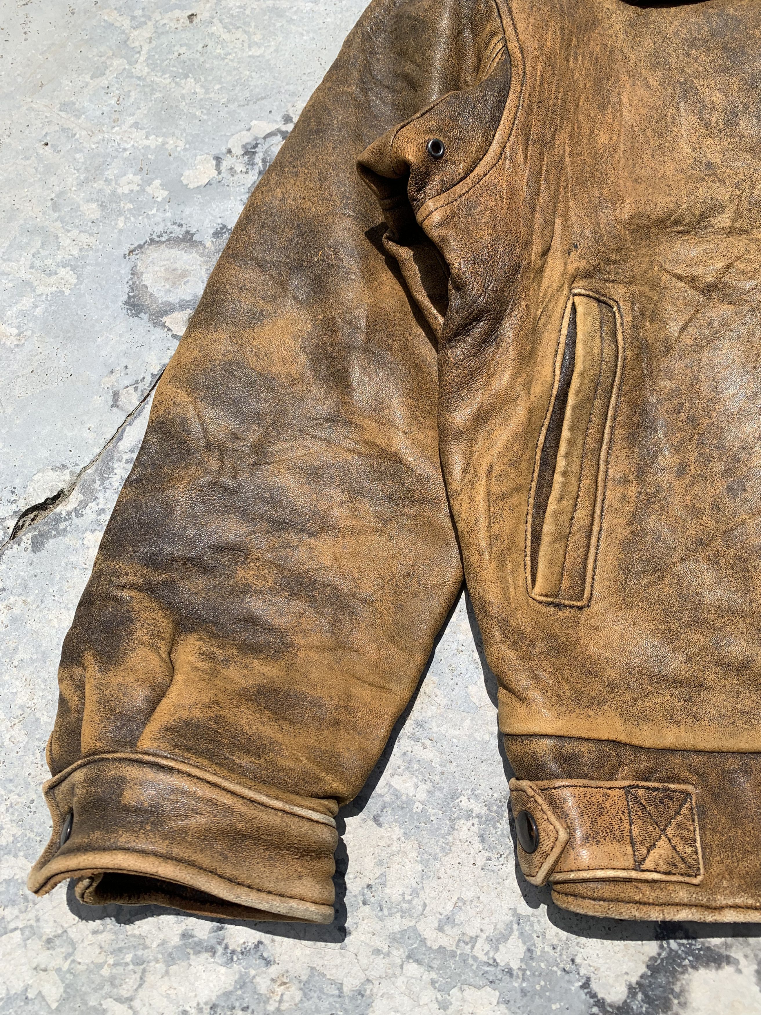 If Six Was Nine Vintage Faux Fur Collared Leather Jacket Size US M / EU 48-50 / 2 - 6 Thumbnail