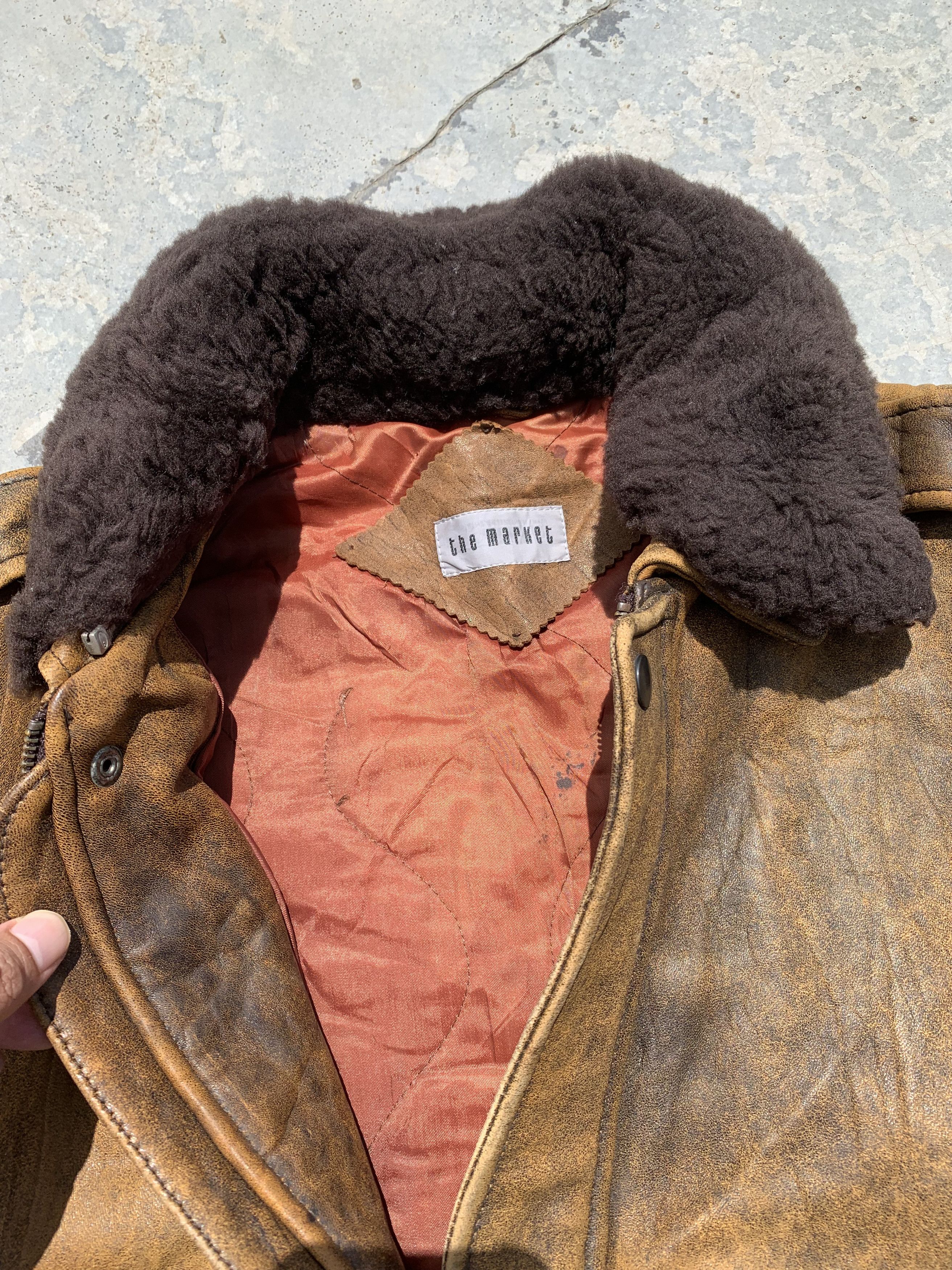 If Six Was Nine Vintage Faux Fur Collared Leather Jacket Size US M / EU 48-50 / 2 - 17 Thumbnail