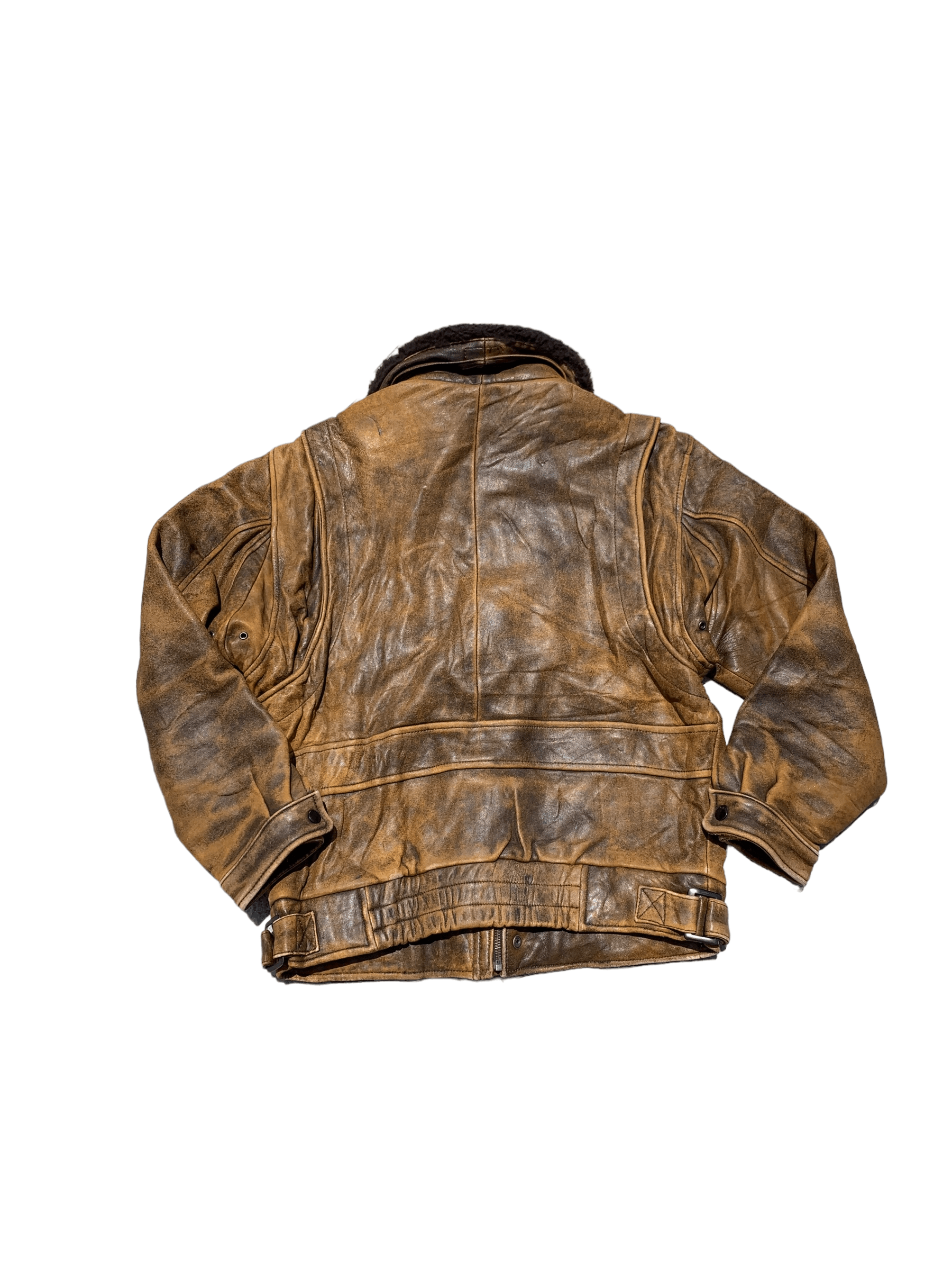 If Six Was Nine Vintage Faux Fur Collared Leather Jacket Size US M / EU 48-50 / 2 - 2 Thumbnail