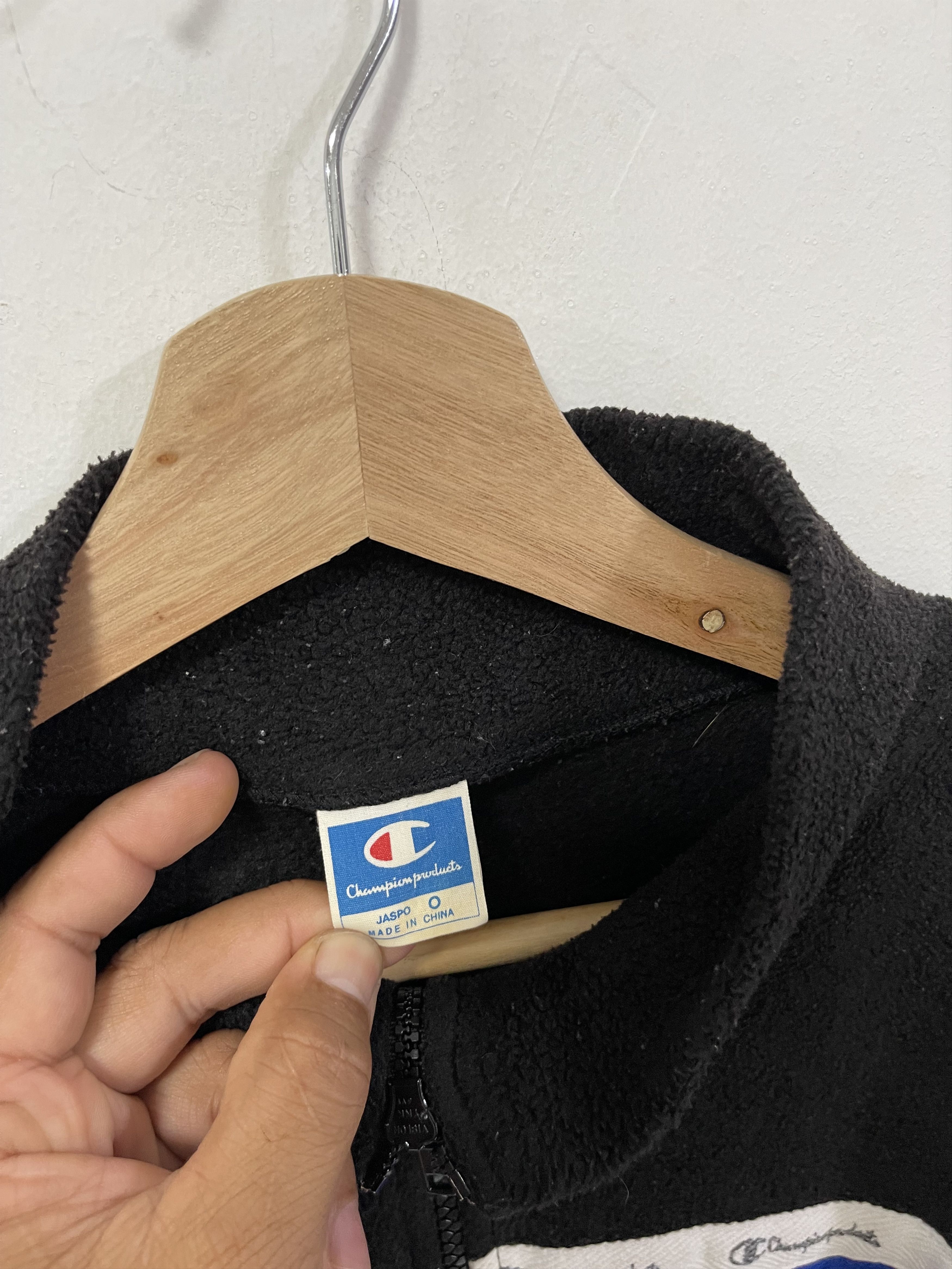 Champion × Vintage Vintage Champion Script Colourblok Half Zip Sweatshirt Size US XL / EU 56 / 4 - 12 Thumbnail