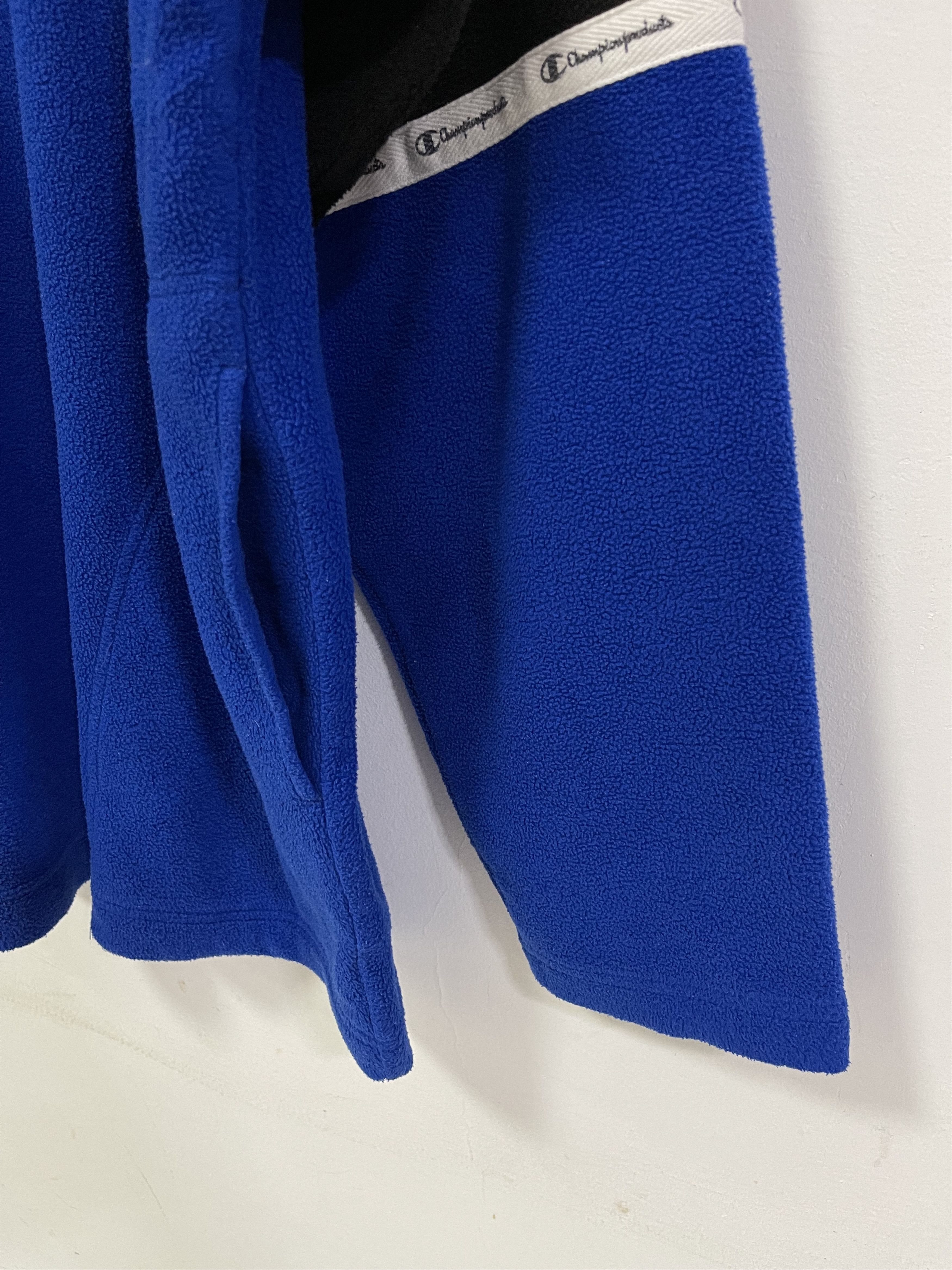 Champion × Vintage Vintage Champion Script Colourblok Half Zip Sweatshirt Size US XL / EU 56 / 4 - 9 Thumbnail