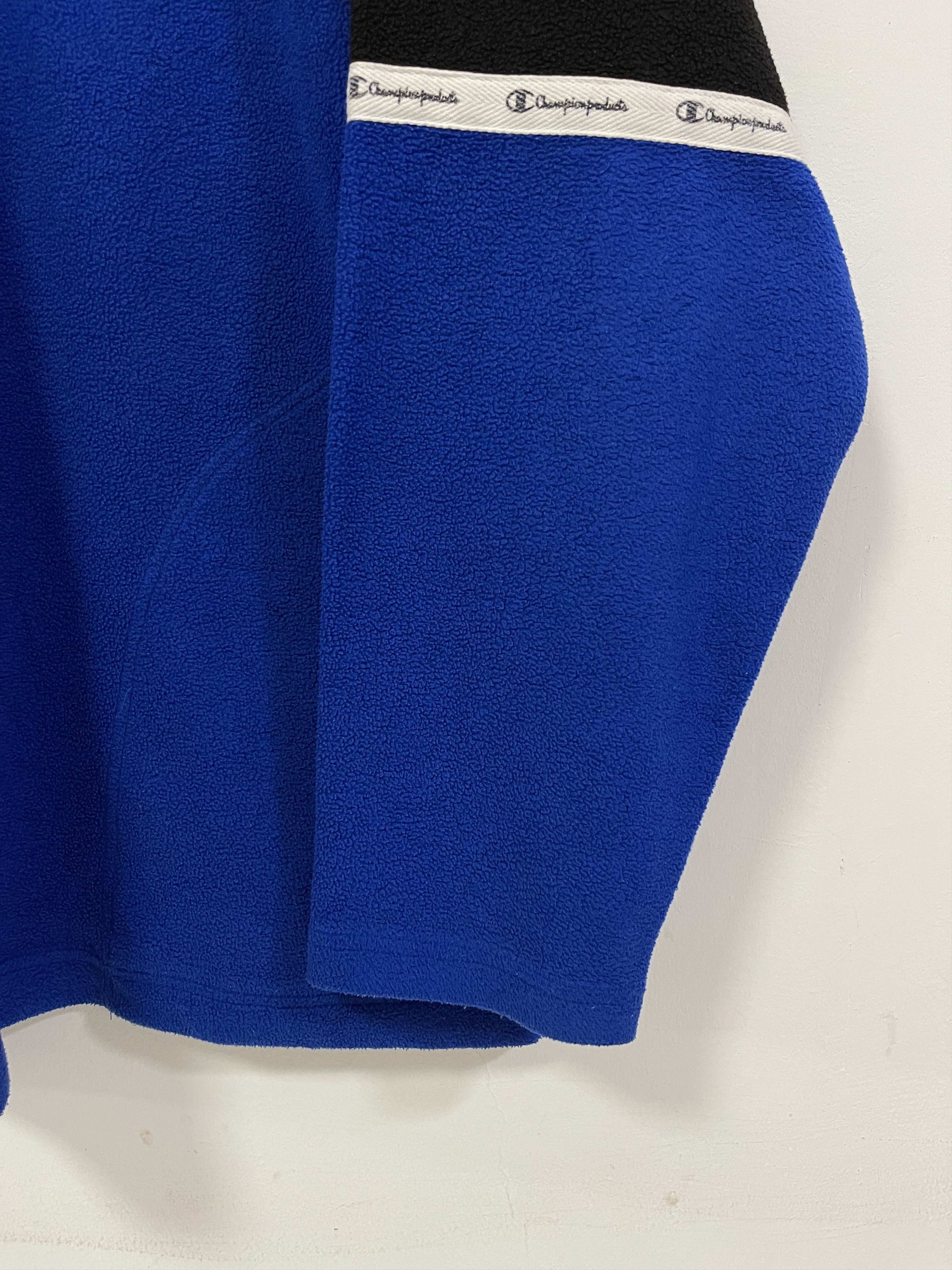 Champion × Vintage Vintage Champion Script Colourblok Half Zip Sweatshirt Size US XL / EU 56 / 4 - 7 Thumbnail