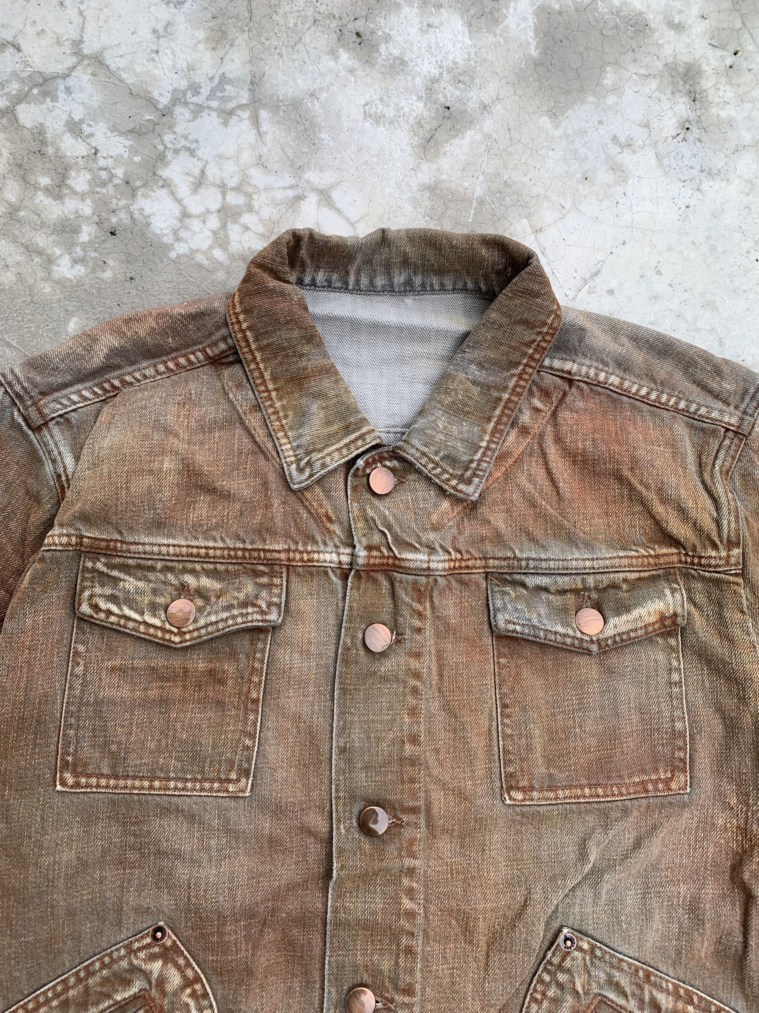 Ermenegildo Zegna Z Zegna Rusted Denim Jacket Size US L / EU 52-54 / 3 - 5 Thumbnail