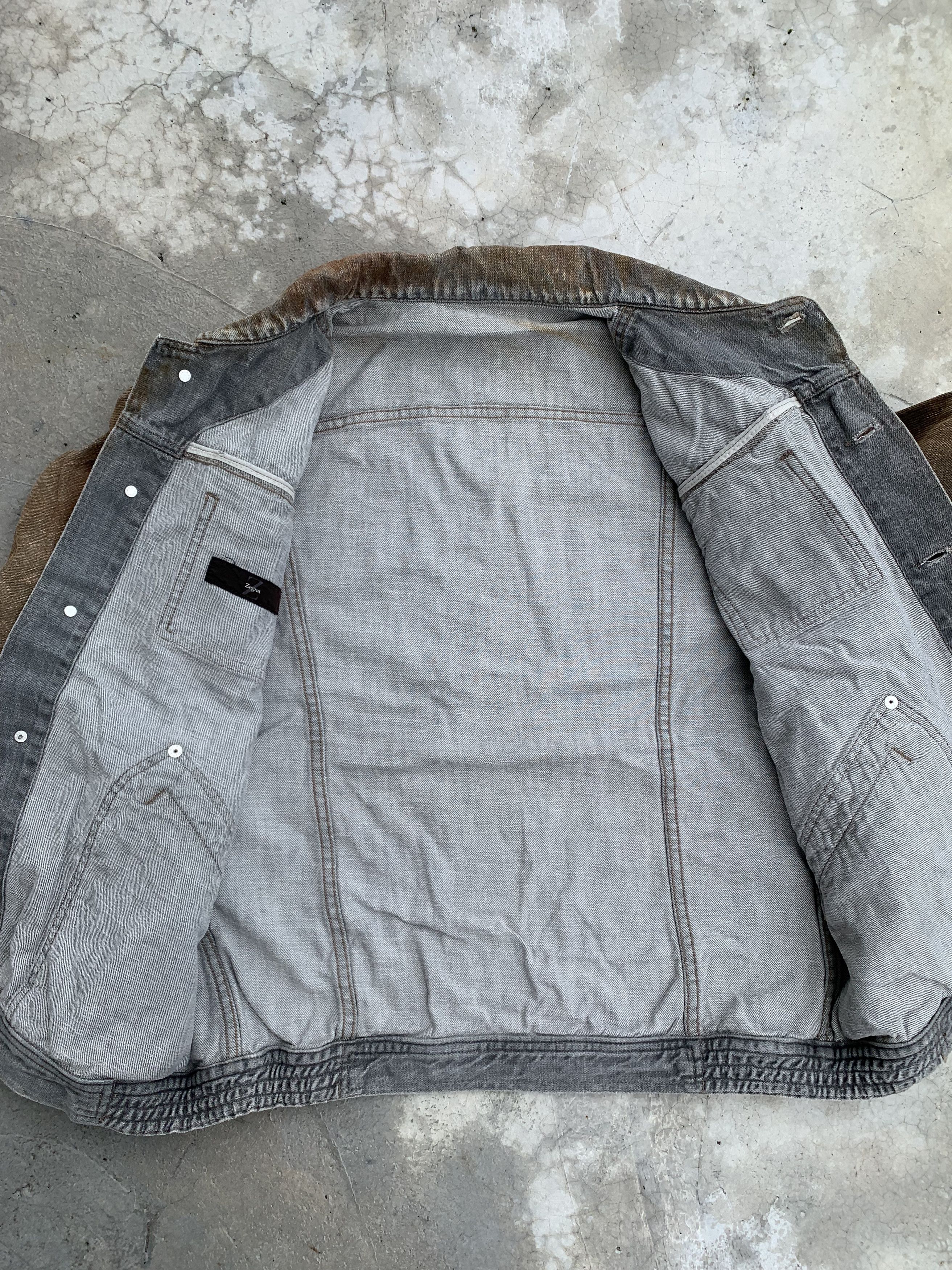 Ermenegildo Zegna Z Zegna Rusted Denim Jacket Size US L / EU 52-54 / 3 - 12 Thumbnail