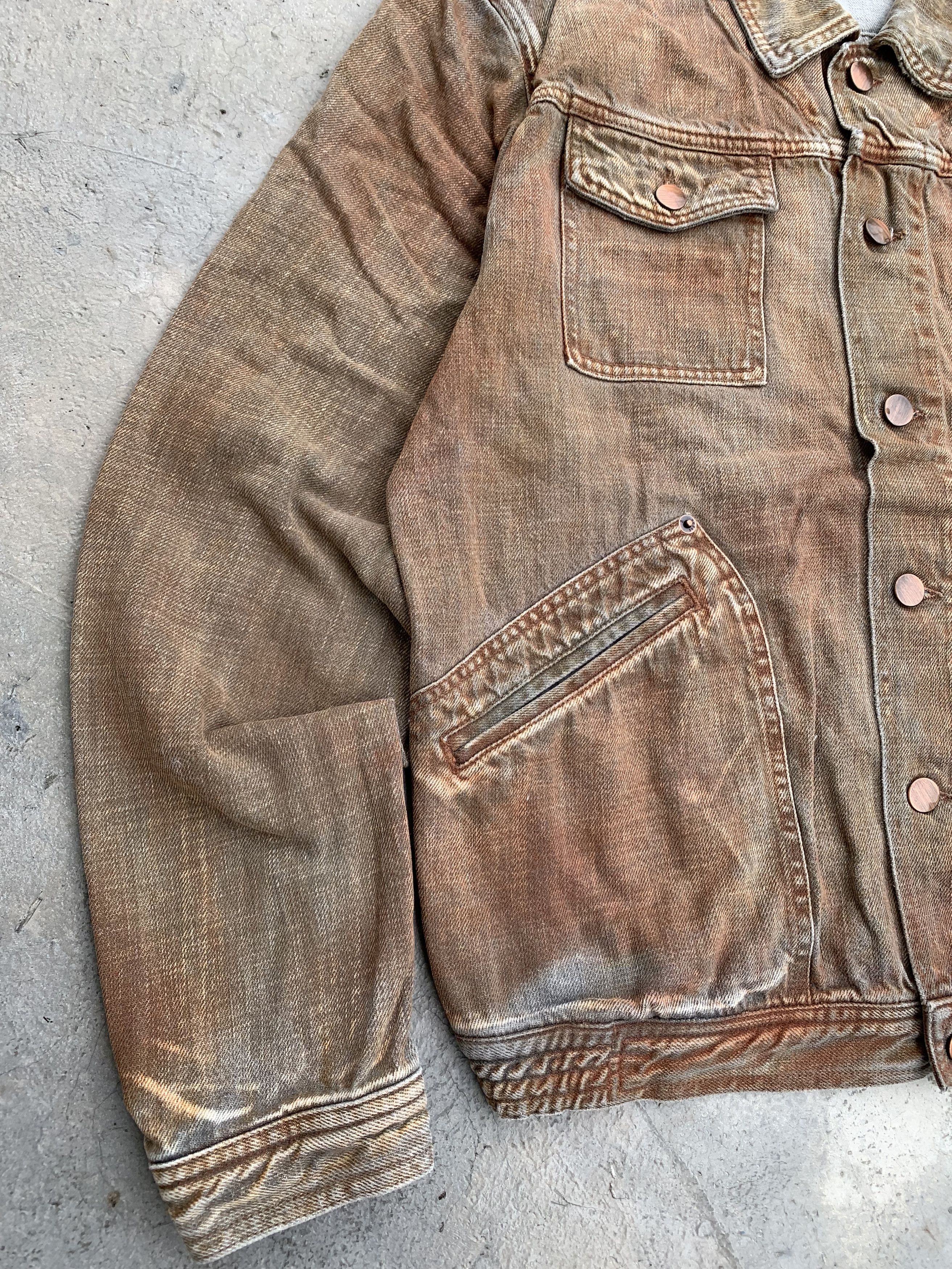 Ermenegildo Zegna Z Zegna Rusted Denim Jacket Size US L / EU 52-54 / 3 - 4 Thumbnail