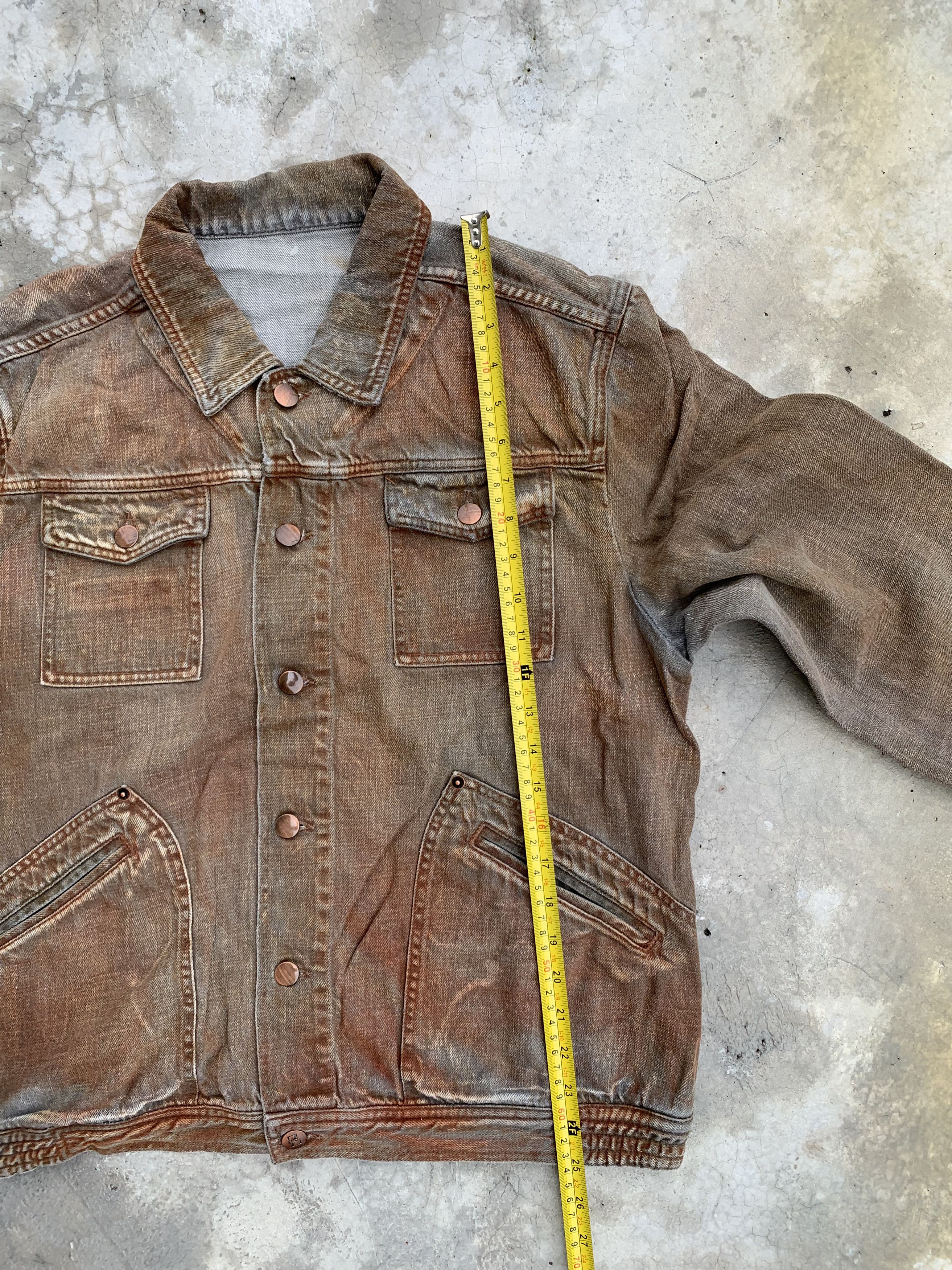 Ermenegildo Zegna Z Zegna Rusted Denim Jacket Size US L / EU 52-54 / 3 - 8 Thumbnail