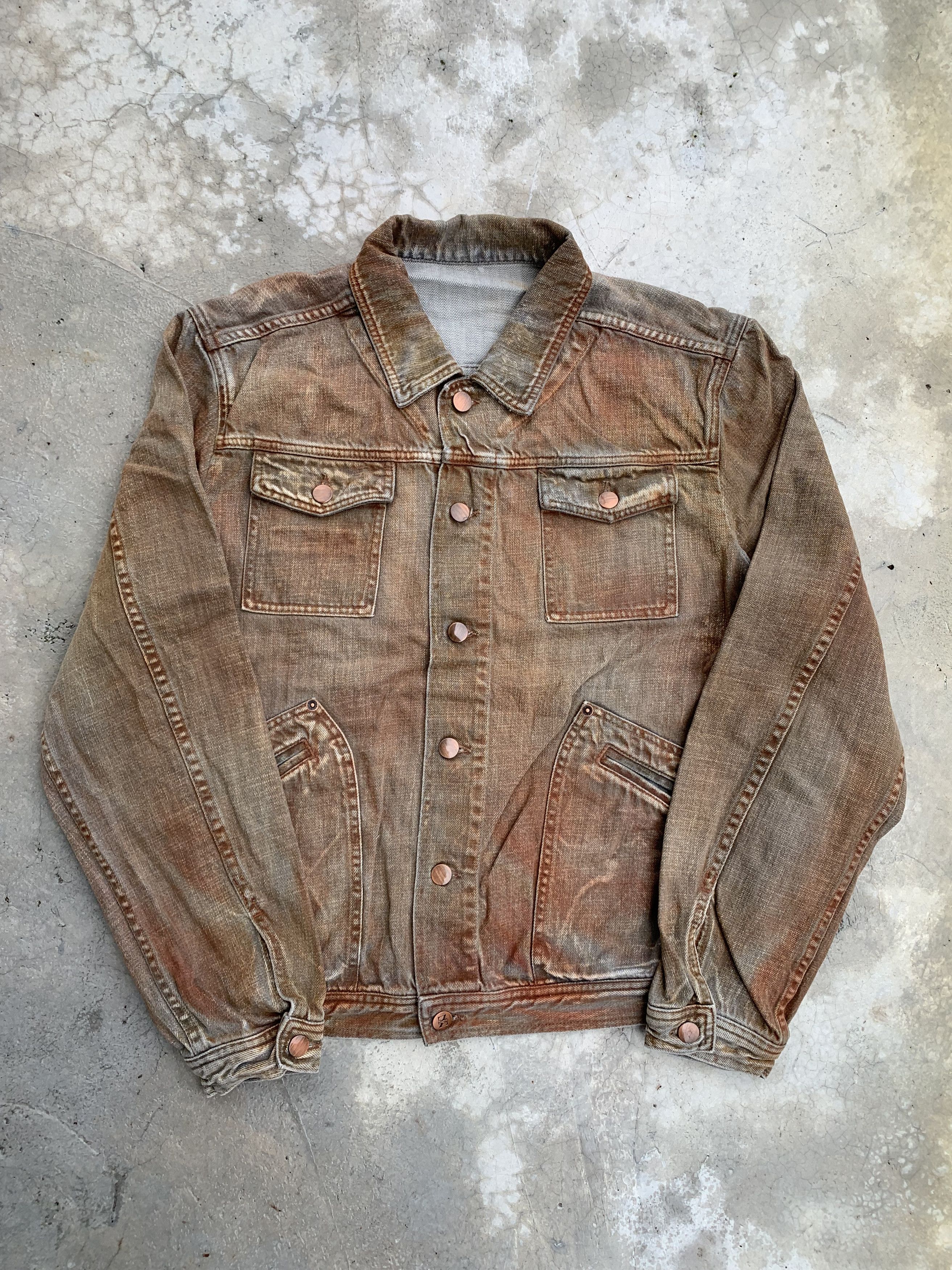 Ermenegildo Zegna Z Zegna Rusted Denim Jacket Size US L / EU 52-54 / 3 - 7 Thumbnail