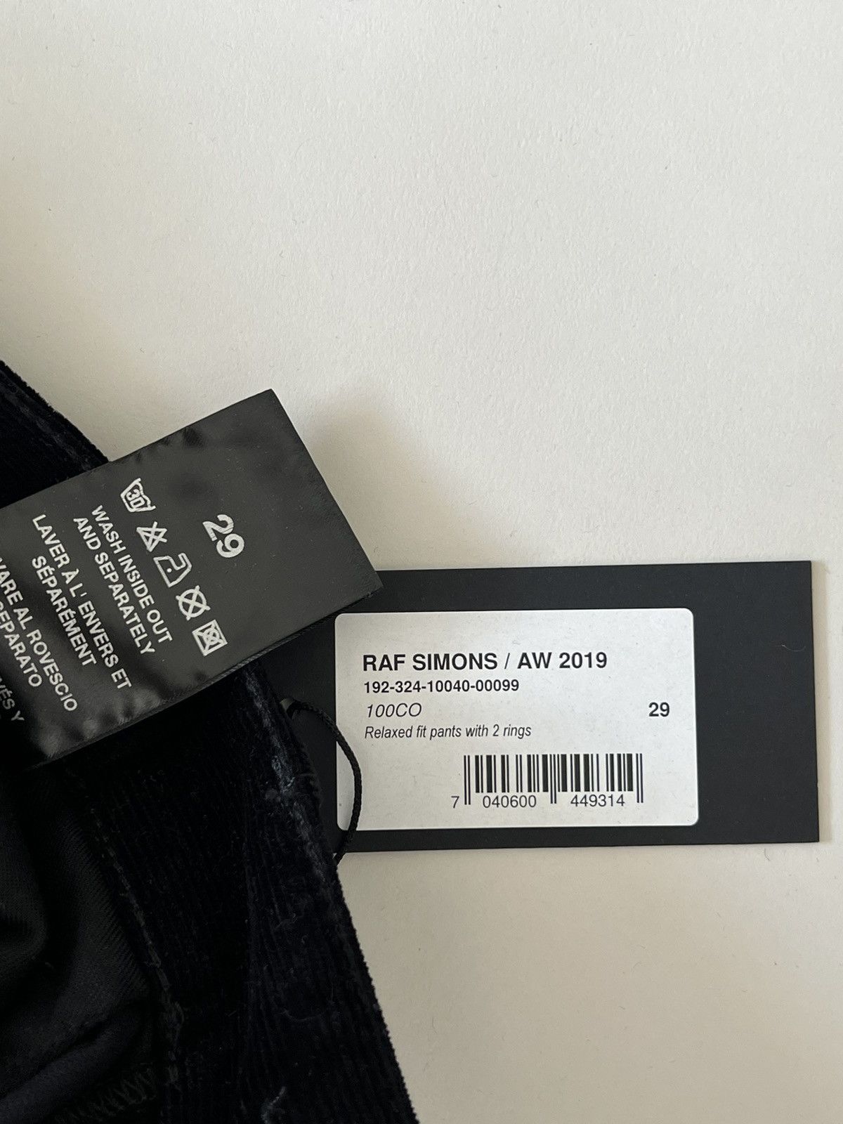 Raf Simons Black Heroes & Losers Relaxed Fit Trousers with 2 rings Size US 29 - 8 Thumbnail