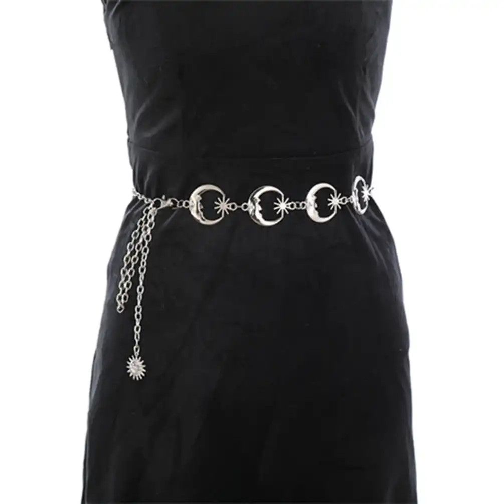 Jewelry Gothic Moon Sliver Pendant Belt Size ONE SIZE - 4 Thumbnail