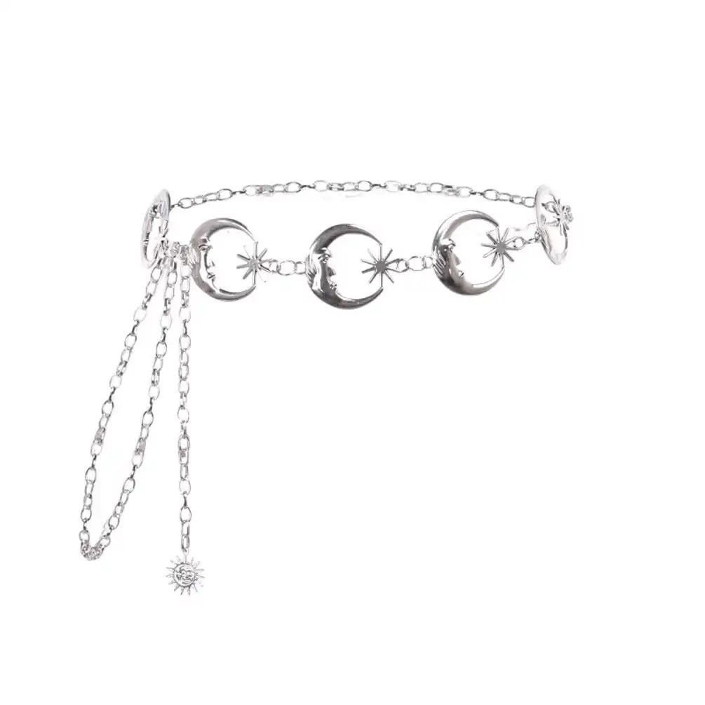 Jewelry Gothic Moon Sliver Pendant Belt Size ONE SIZE - 5 Thumbnail