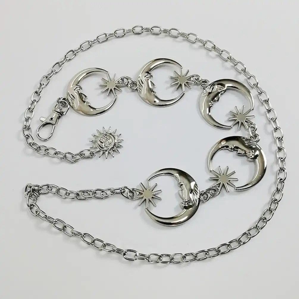 Jewelry Gothic Moon Sliver Pendant Belt Size ONE SIZE - 3 Thumbnail