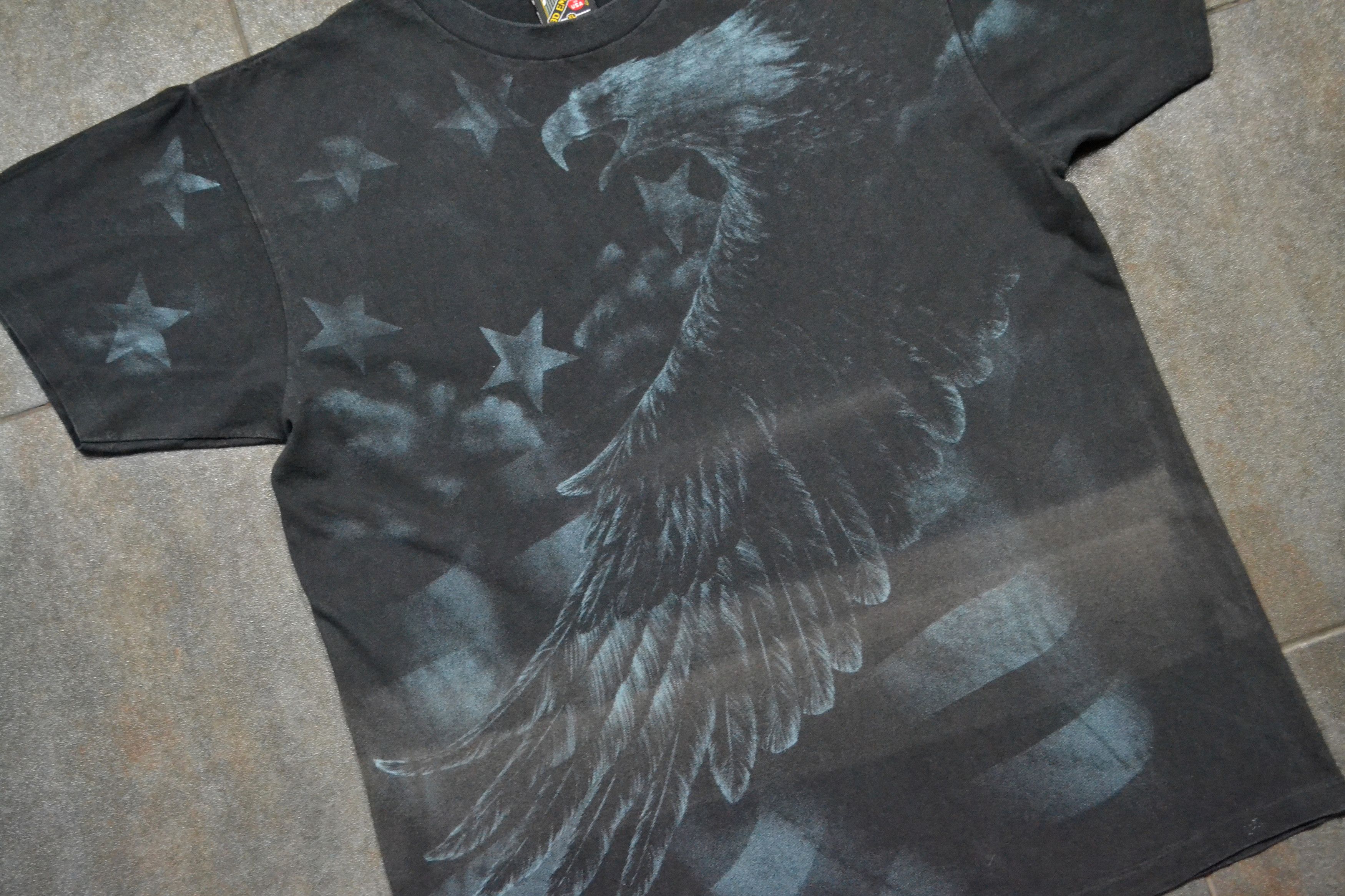 Vintage Vintage 1992 3D Emblem American Biker Tee Shirt Black Large Size US XL / EU 56 / 4 - 7 Thumbnail