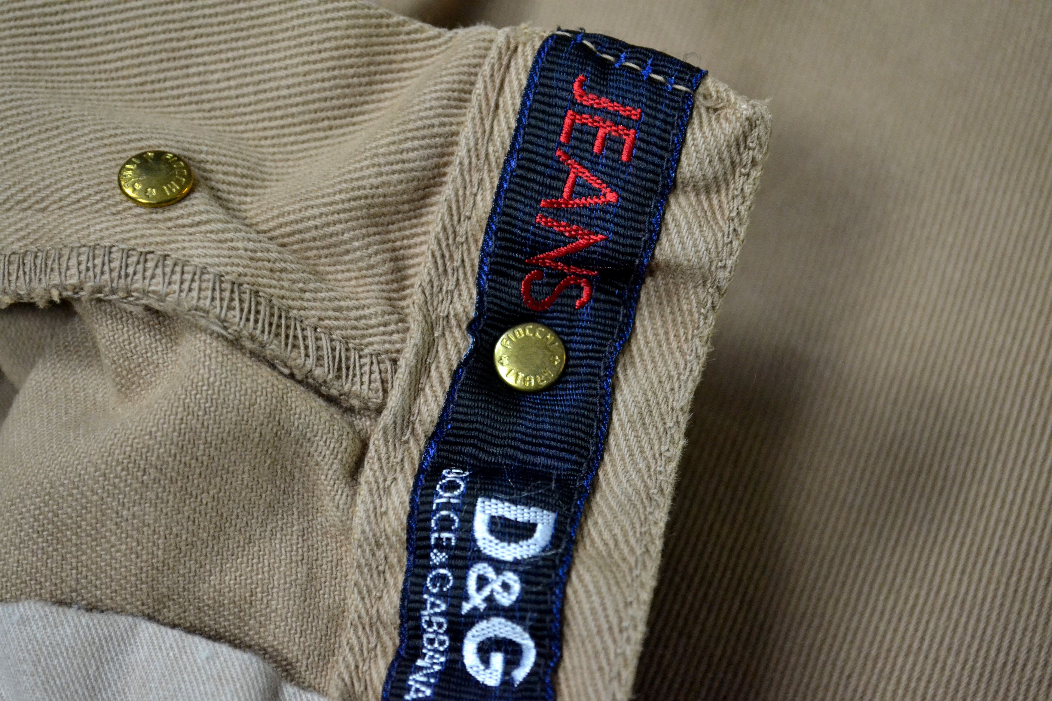 Dolce & Gabbana Vintage Dolce & Gabbana Beige Casual Jeans Pants Size US 36 / EU 52 - 9 Thumbnail