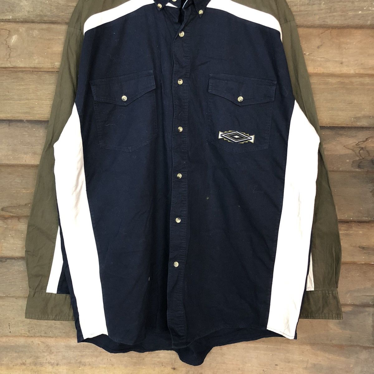 Wrangler Wrangler navajo embroidered Blue Button Up Tshirt #3712 Size US XL / EU 56 / 4 - 8 Thumbnail