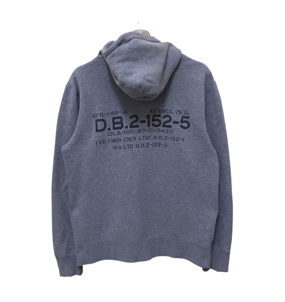 Vintage Avirex USA DB2-152-5 Hoodie Zipper