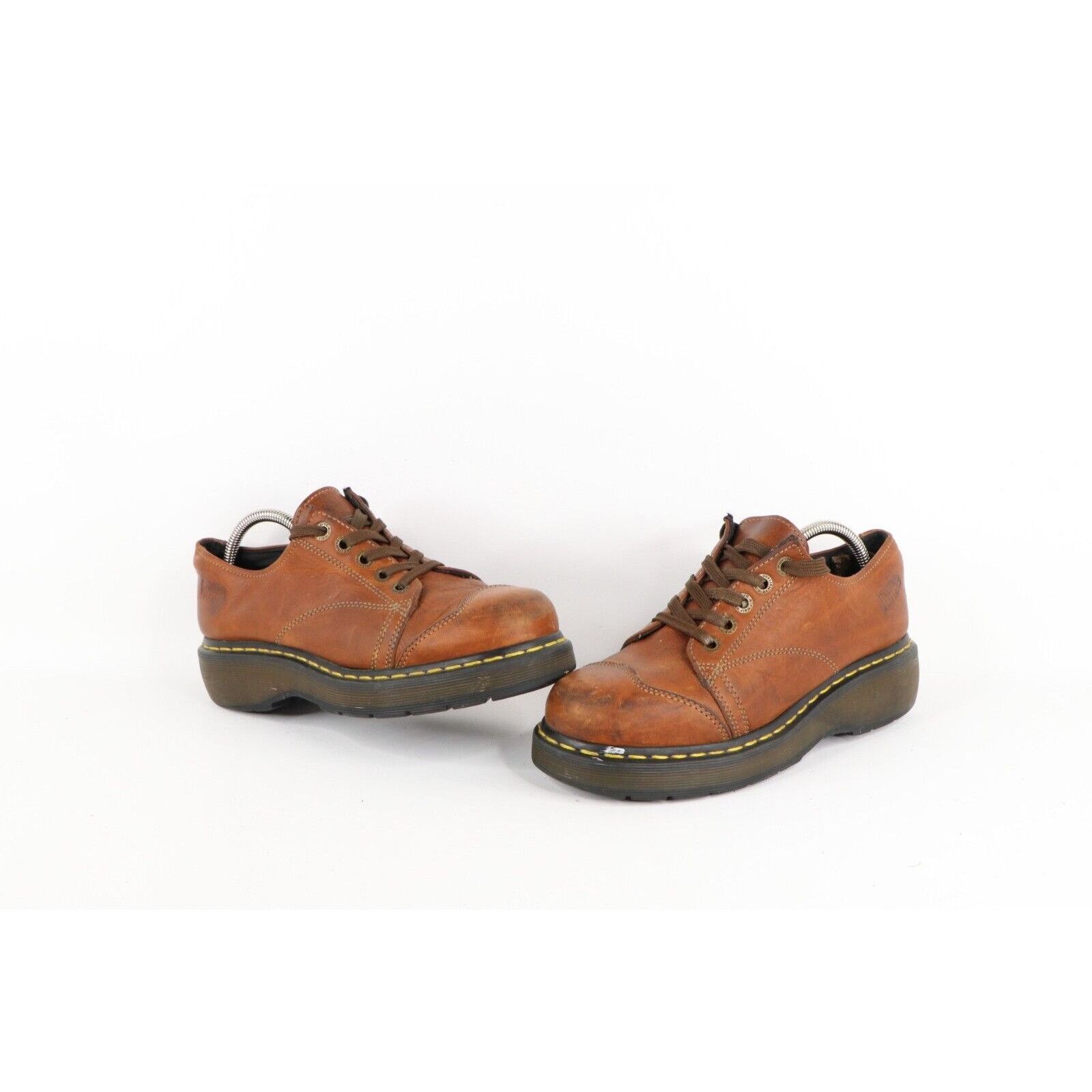 Lacoste  Vintage Lacoste Vintage Brown Leather Perforated Logo Velcro Shoes  | Grailed