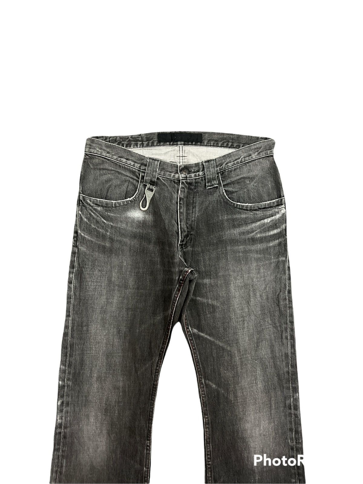 Japanese Brand × Roar × roarguns Japanese Brand Roar Black Wash Gun Style Flared Pants Size US 32 / EU 48 - 3 Thumbnail