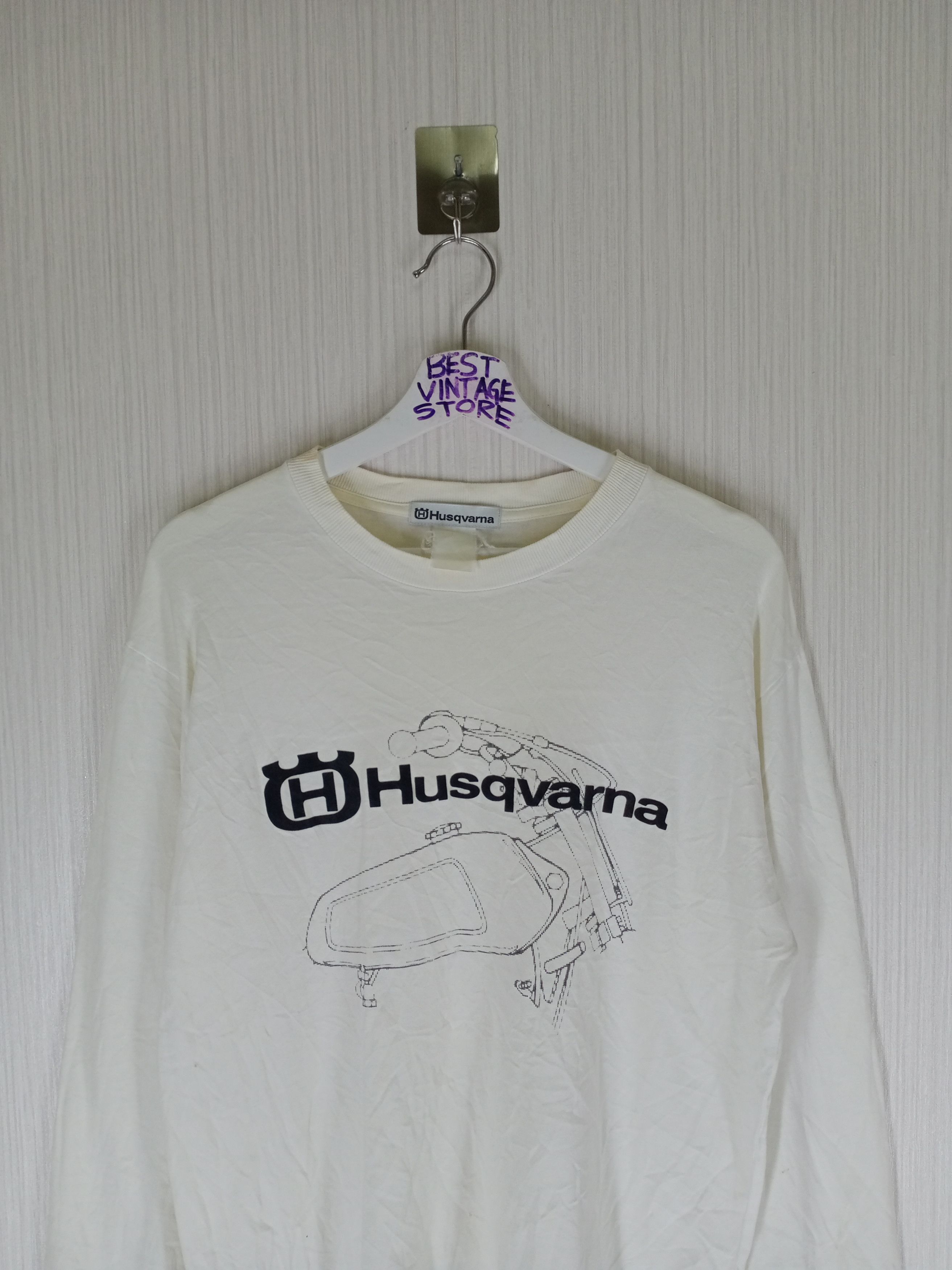 Sports Specialties Vintage 90s Husqvarna Tshirt Size US M / EU 48-50 / 2 - 2 Thumbnail