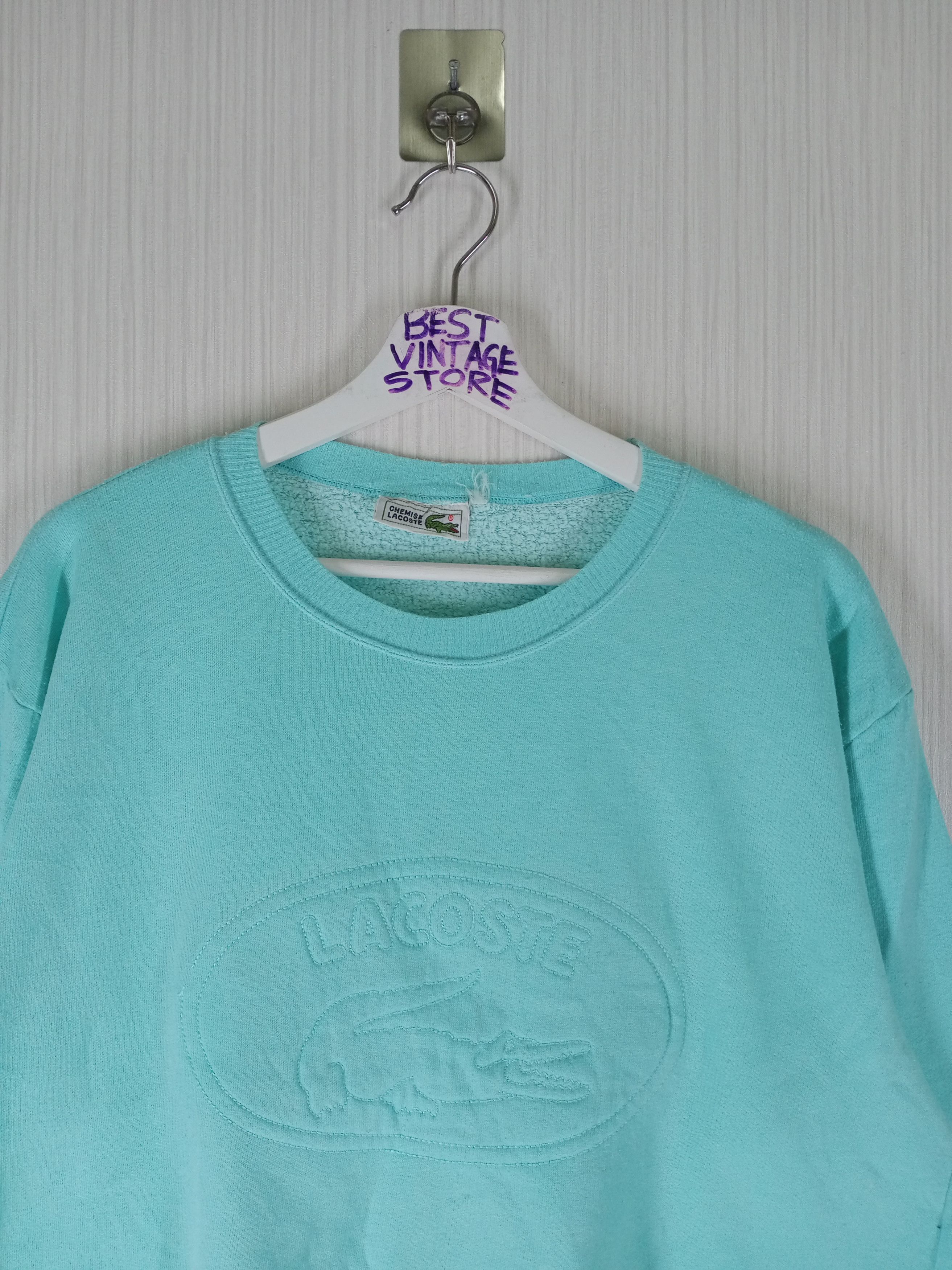 Lacoste Vintage Lacoste Sweatshirt Big Logo Size US M / EU 48-50 / 2 - 1 Thumbnail