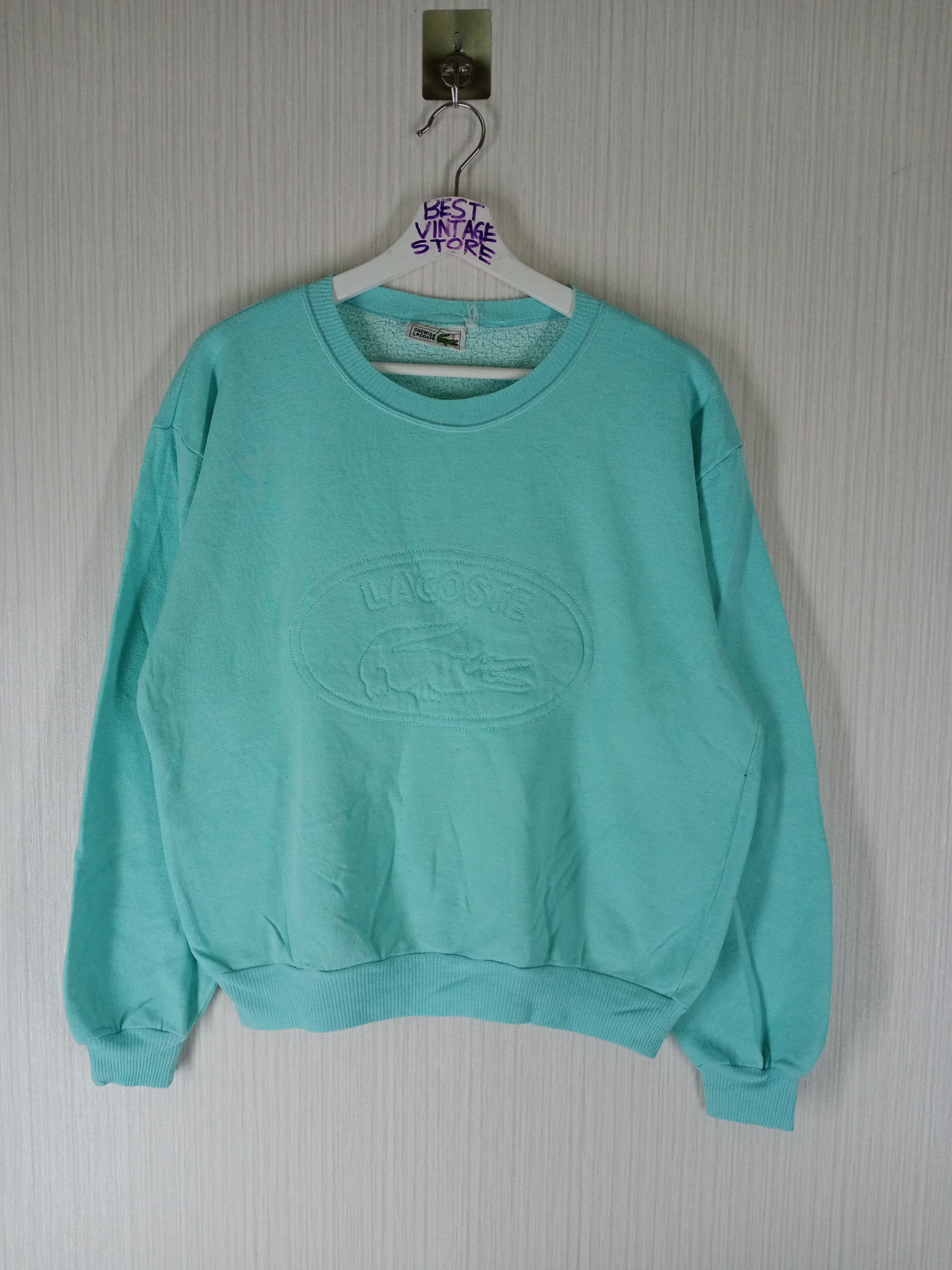Lacoste Vintage Lacoste Sweatshirt Big Logo Size US M / EU 48-50 / 2 - 2 Thumbnail