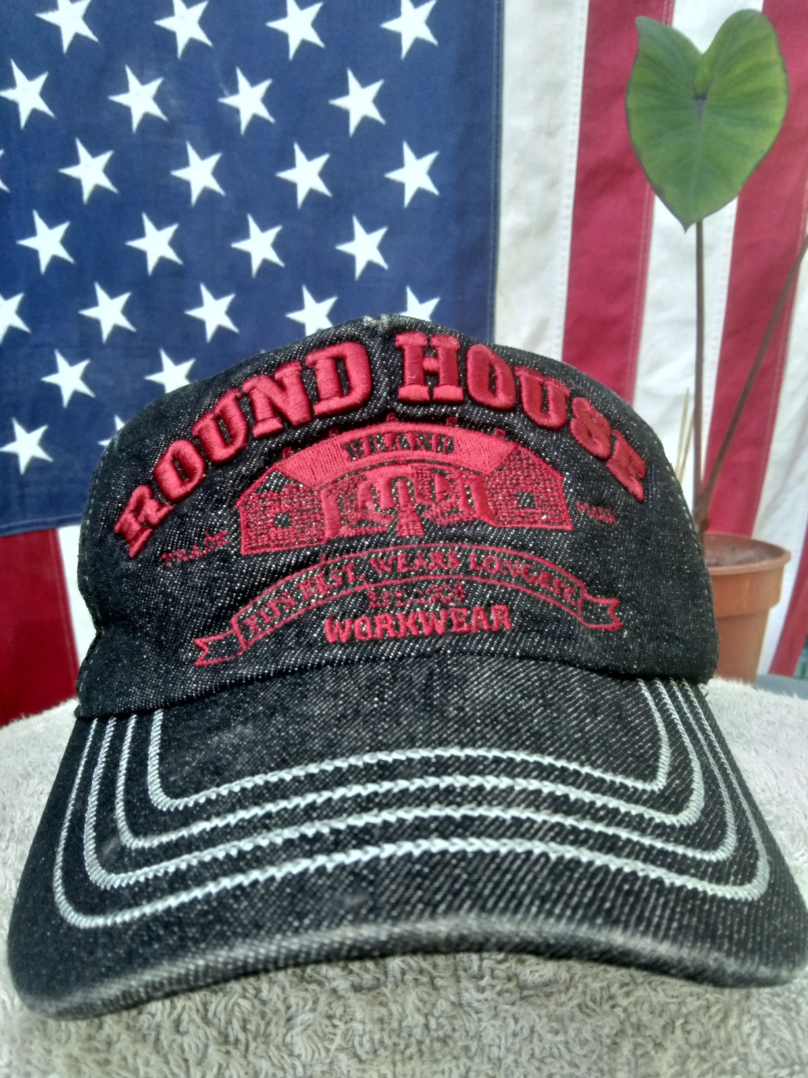 Vintage VINTAGEWORKWEAR 🔥🔥 ROUND HOUSE WORKWEAR TRUCKER HAT Size ONE SIZE - 4 Thumbnail