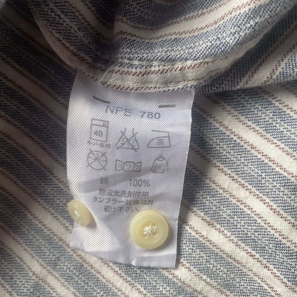 Kansai Yamamoto Kansai Jeans cotton stripes shirt Size US L / EU 52-54 / 3 - 6 Thumbnail