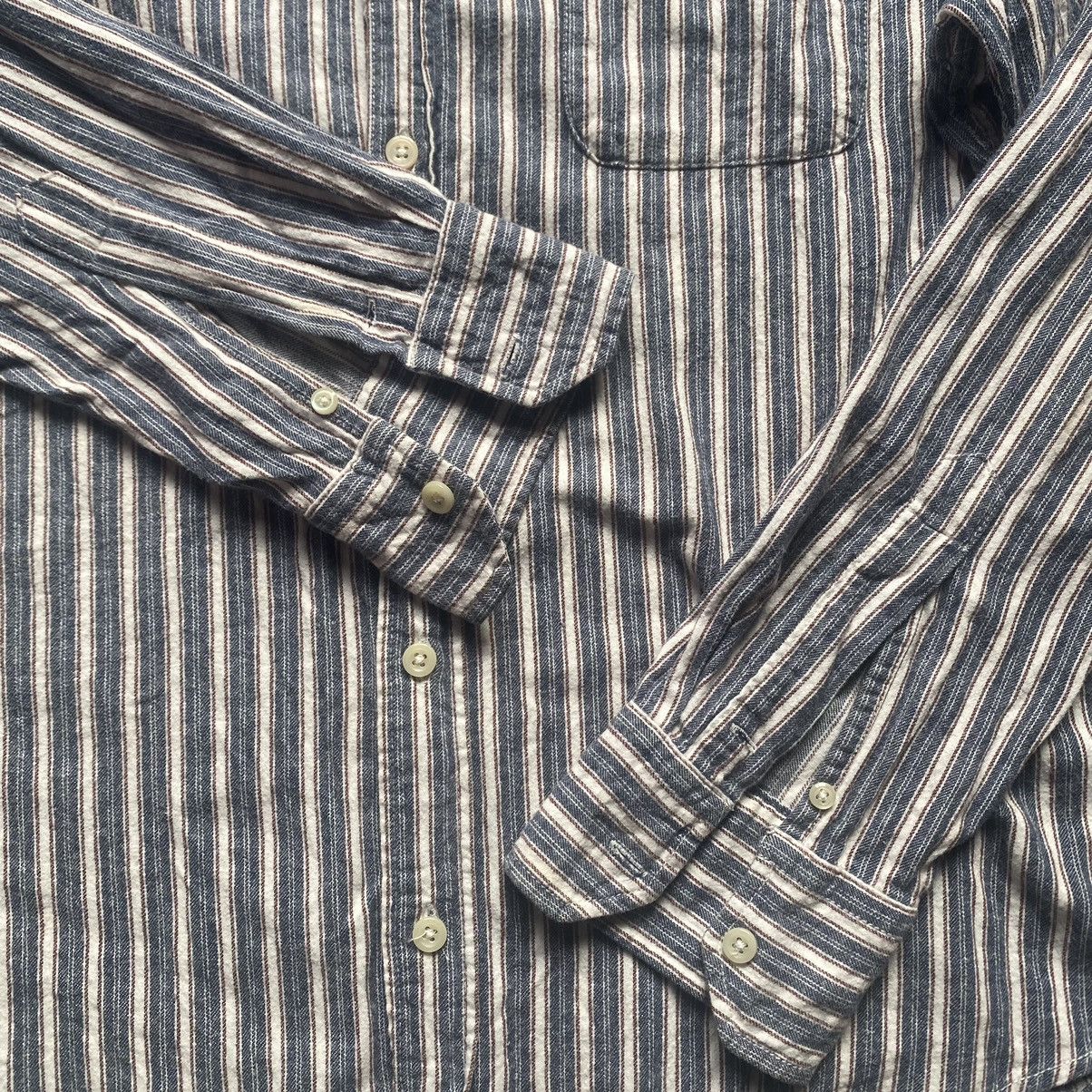 Kansai Yamamoto Kansai Jeans cotton stripes shirt Size US L / EU 52-54 / 3 - 4 Thumbnail