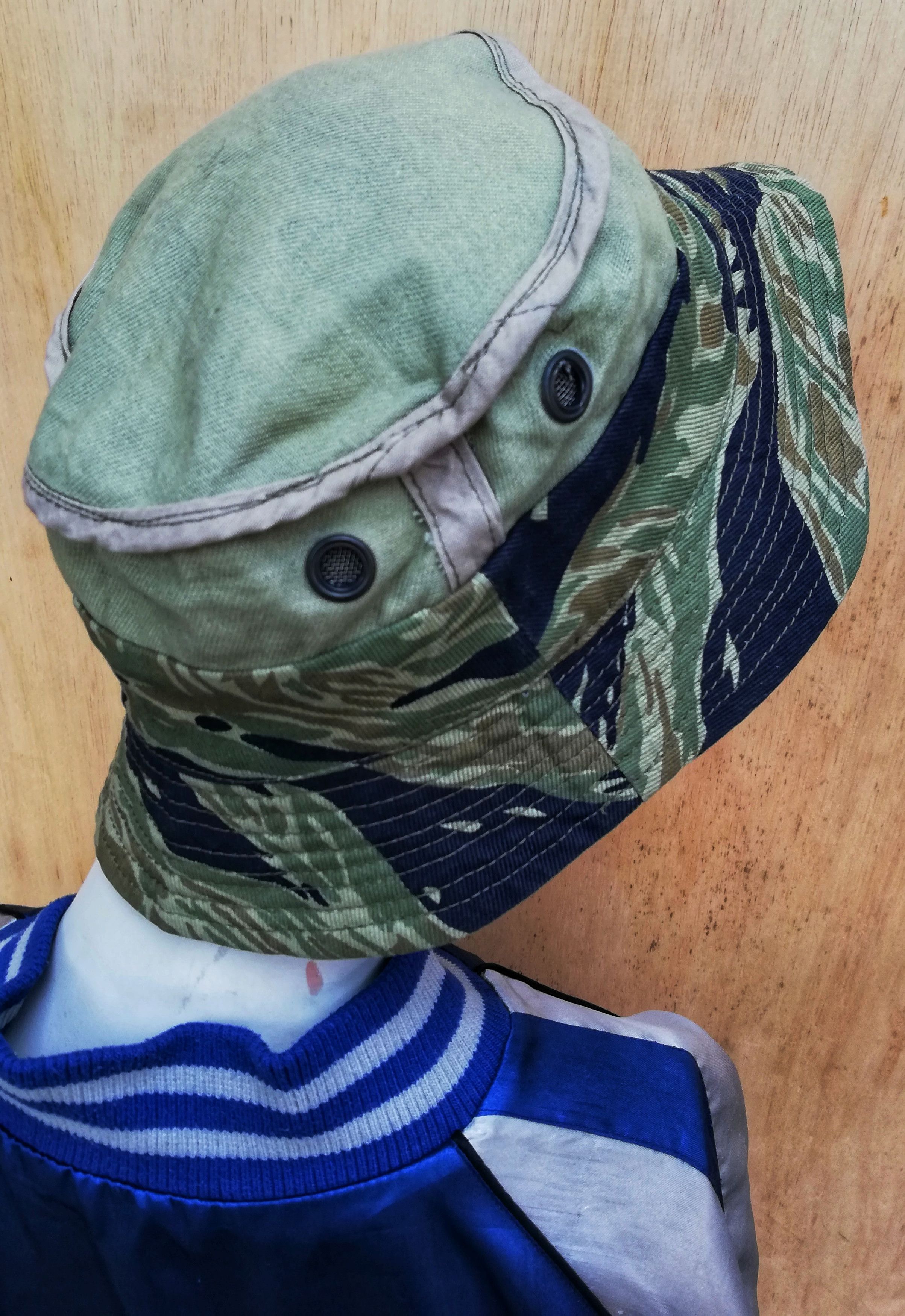 Vintage 🔥Military Tiger 🐅 Stripe Bucket Hat Inspired By Wtaps🔥 Size ONE SIZE - 12 Thumbnail