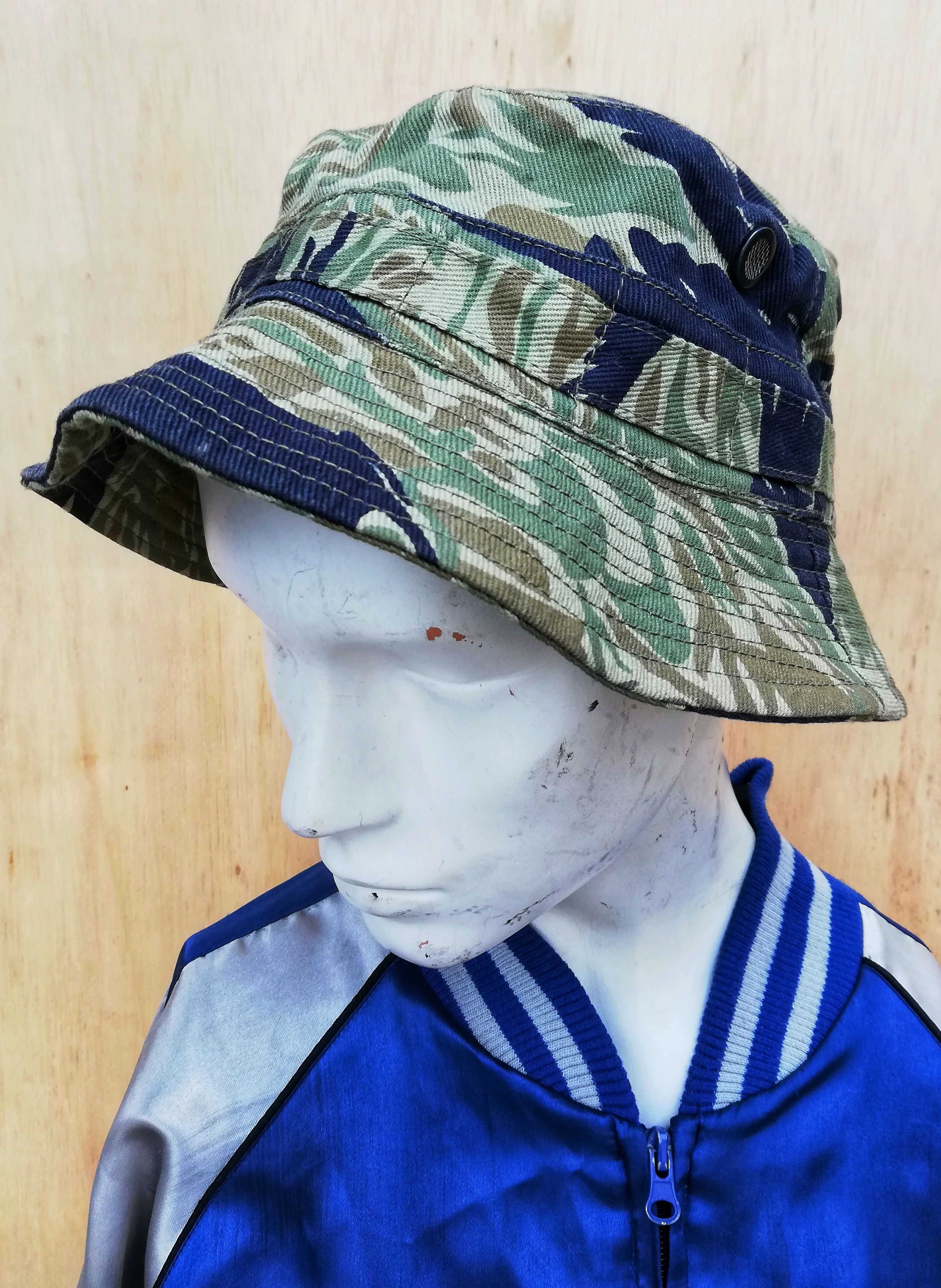 Vintage 🔥Military Tiger 🐅 Stripe Bucket Hat Inspired By Wtaps🔥 Size ONE SIZE - 1 Thumbnail