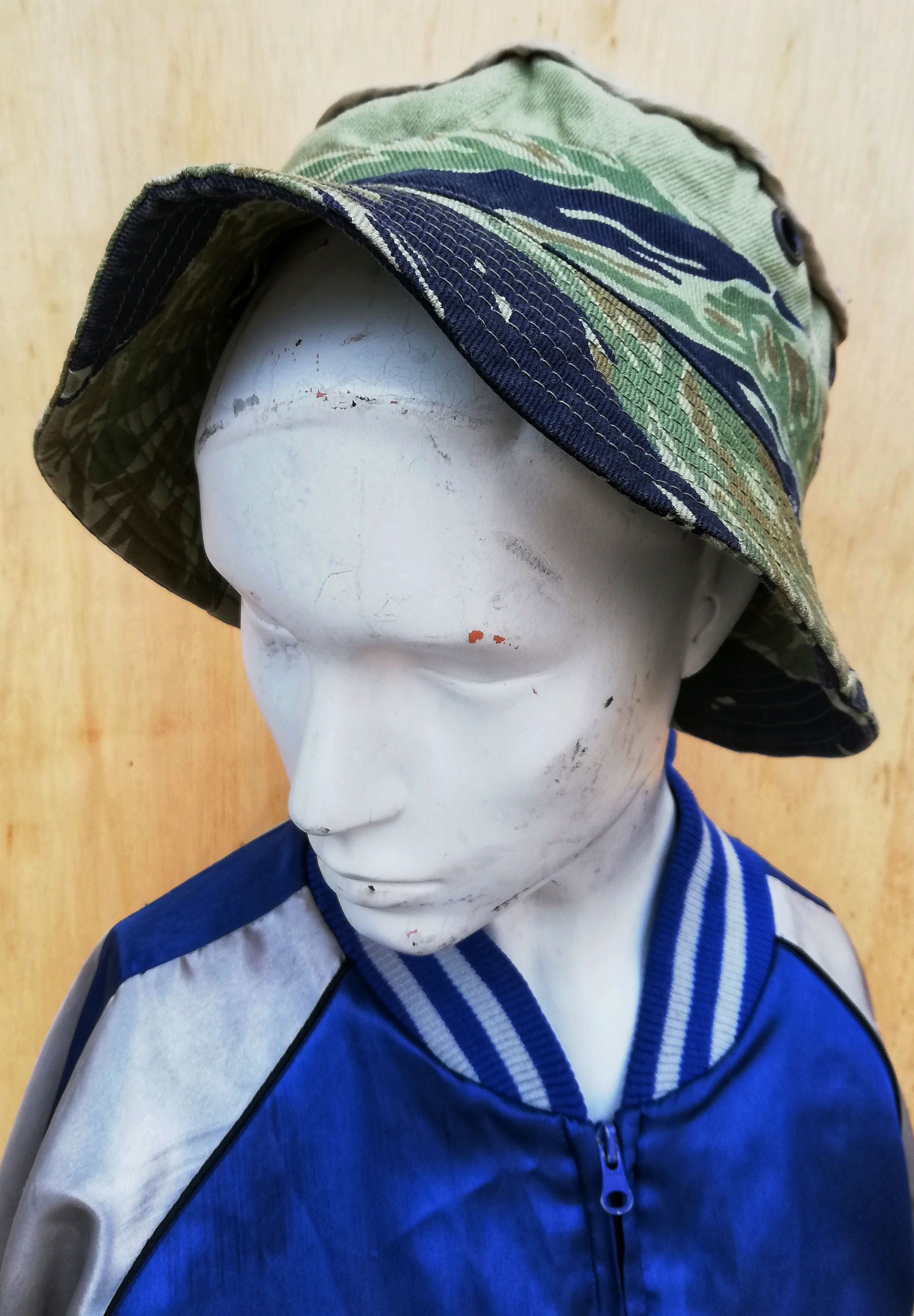 Vintage 🔥Military Tiger 🐅 Stripe Bucket Hat Inspired By Wtaps🔥 Size ONE SIZE - 8 Thumbnail
