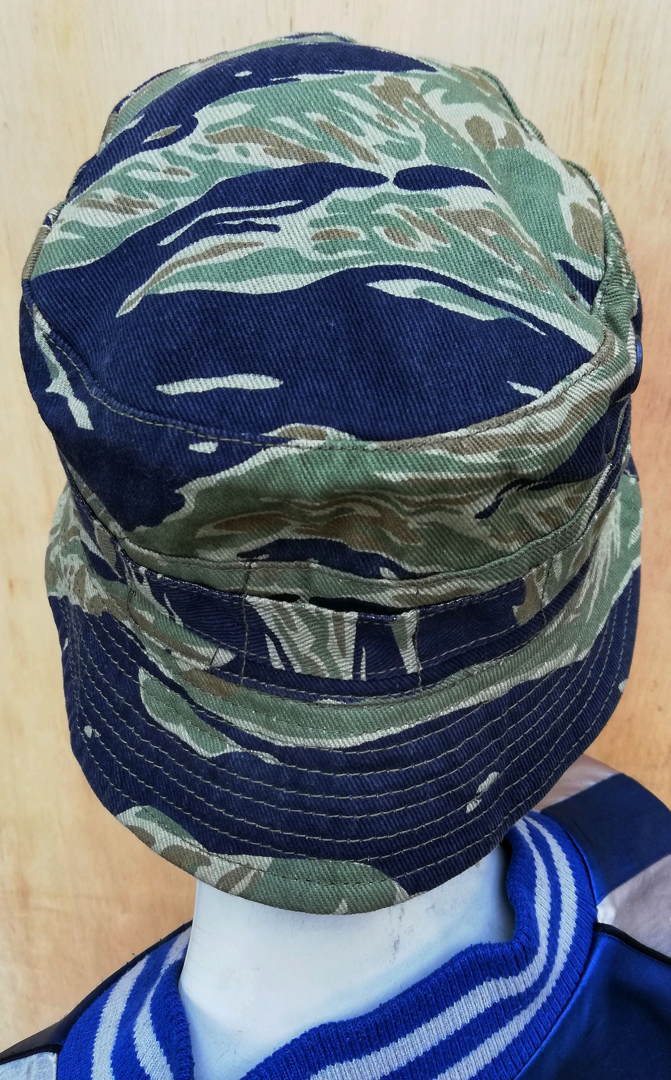 Vintage 🔥Military Tiger 🐅 Stripe Bucket Hat Inspired By Wtaps🔥 Size ONE SIZE - 4 Thumbnail