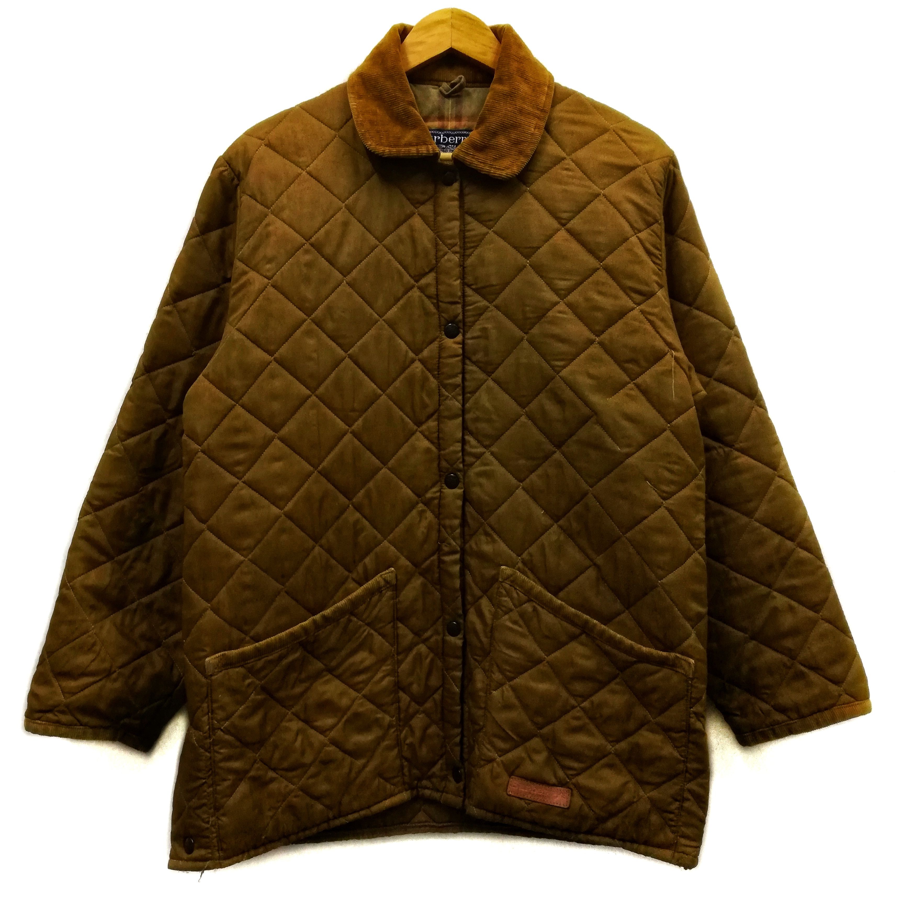 Burberry × Vintage 🔥Burberrys Regd Diamond Quilted Button Jacket Nylon🔥 Size US M / EU 48-50 / 2 - 1 Thumbnail