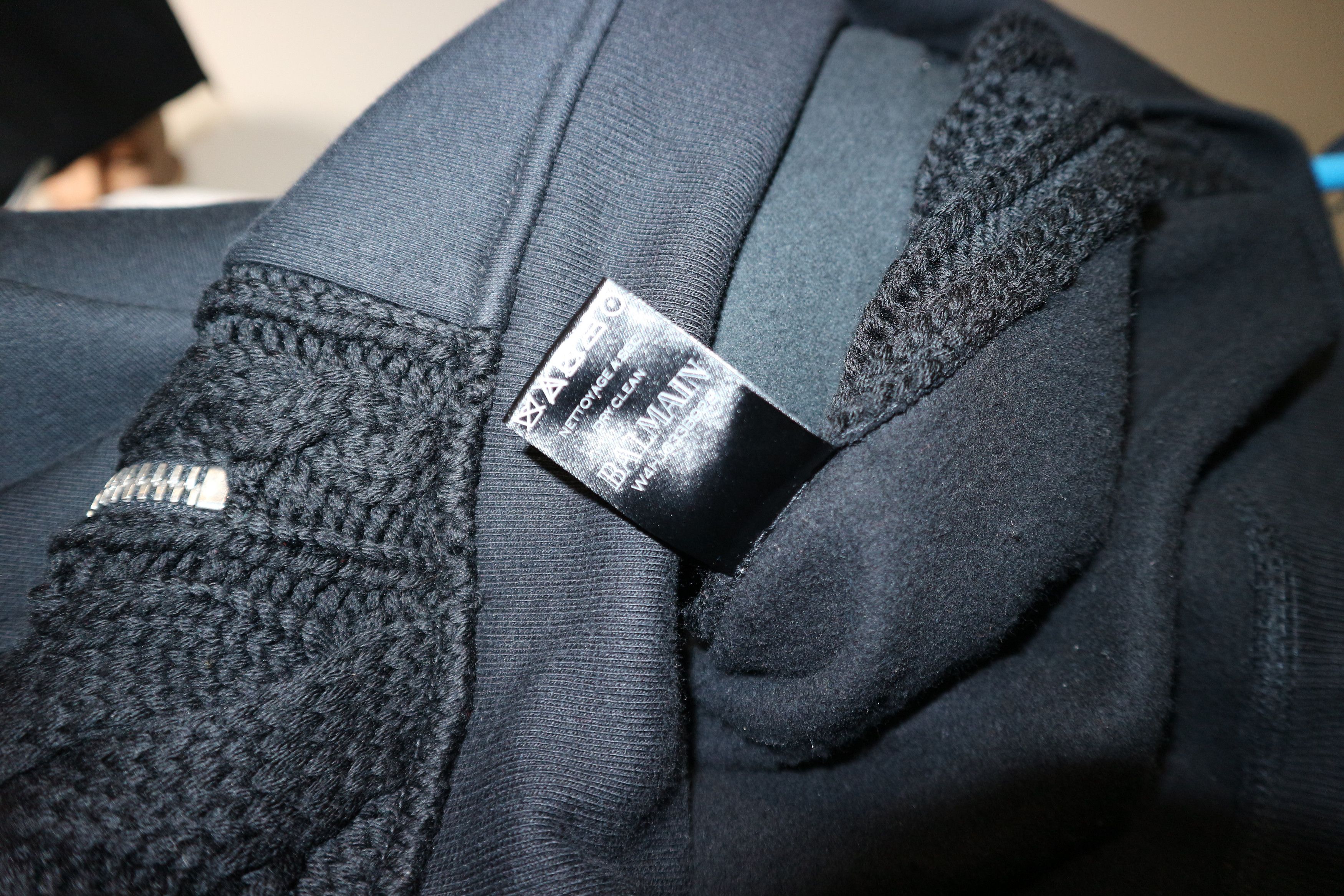 Balmain cable knit jersey sweatshirt Size US M / EU 48-50 / 2 - 9 Thumbnail