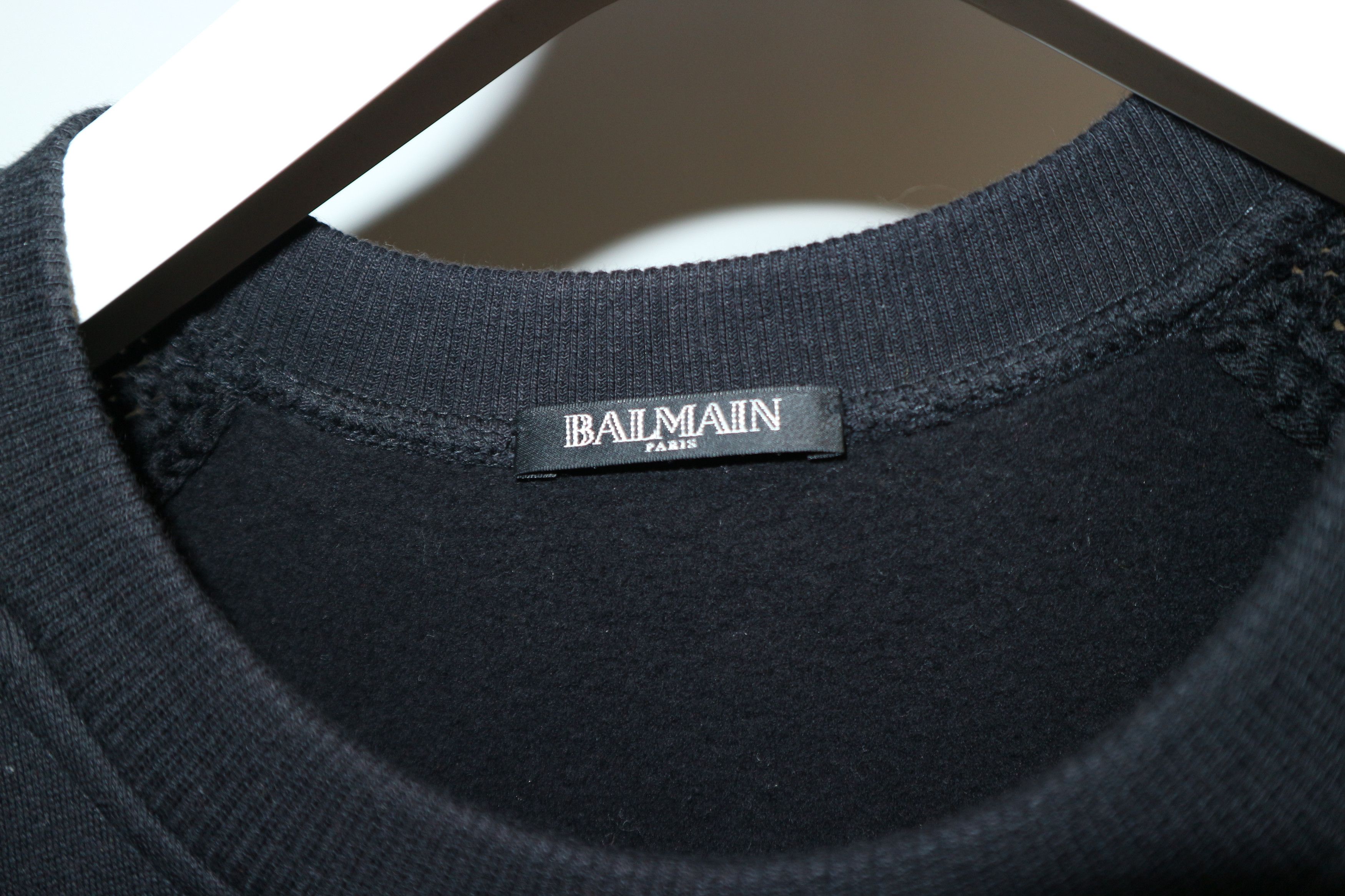 Balmain cable knit jersey sweatshirt Size US M / EU 48-50 / 2 - 4 Thumbnail