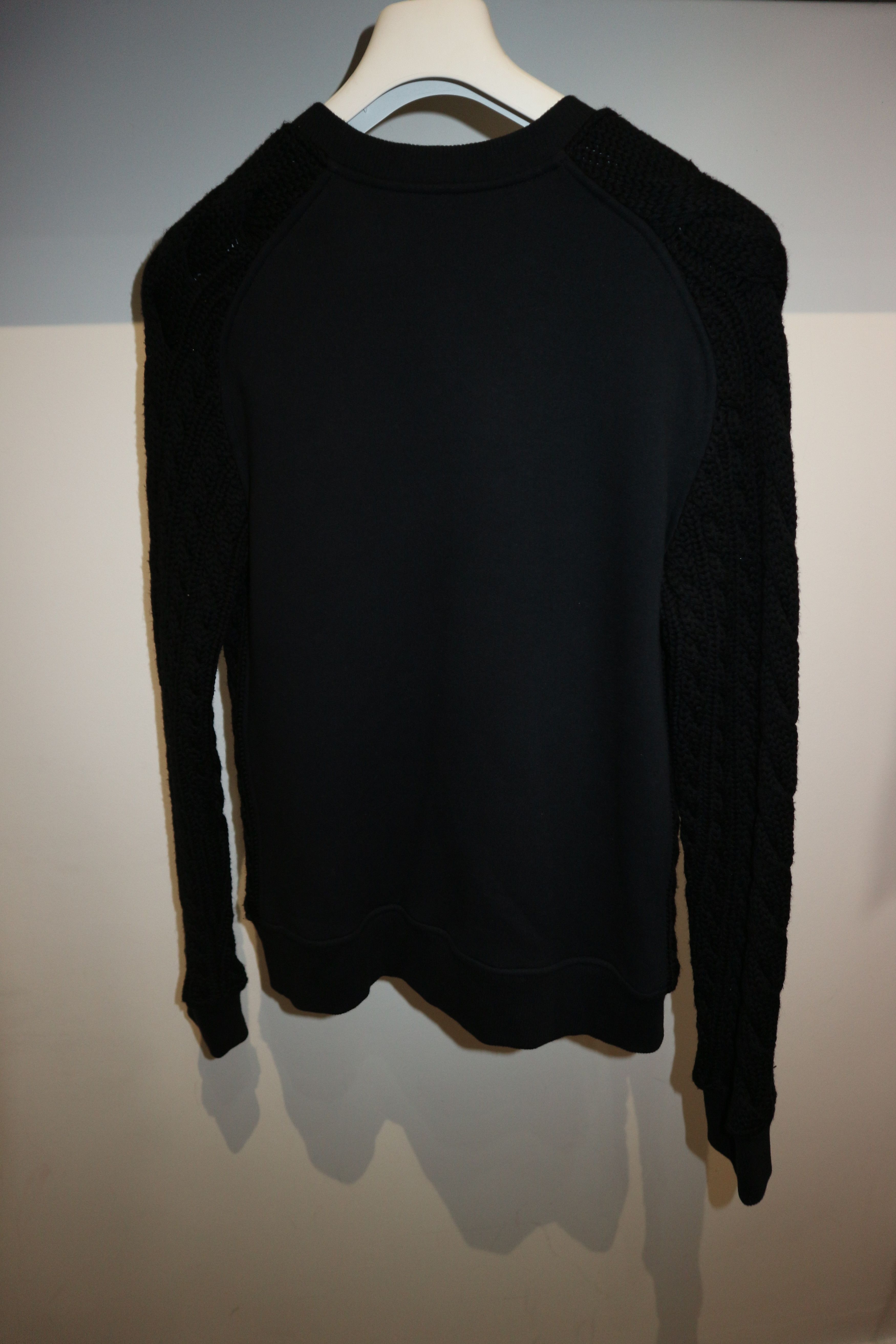 Balmain cable knit jersey sweatshirt Size US M / EU 48-50 / 2 - 5 Thumbnail