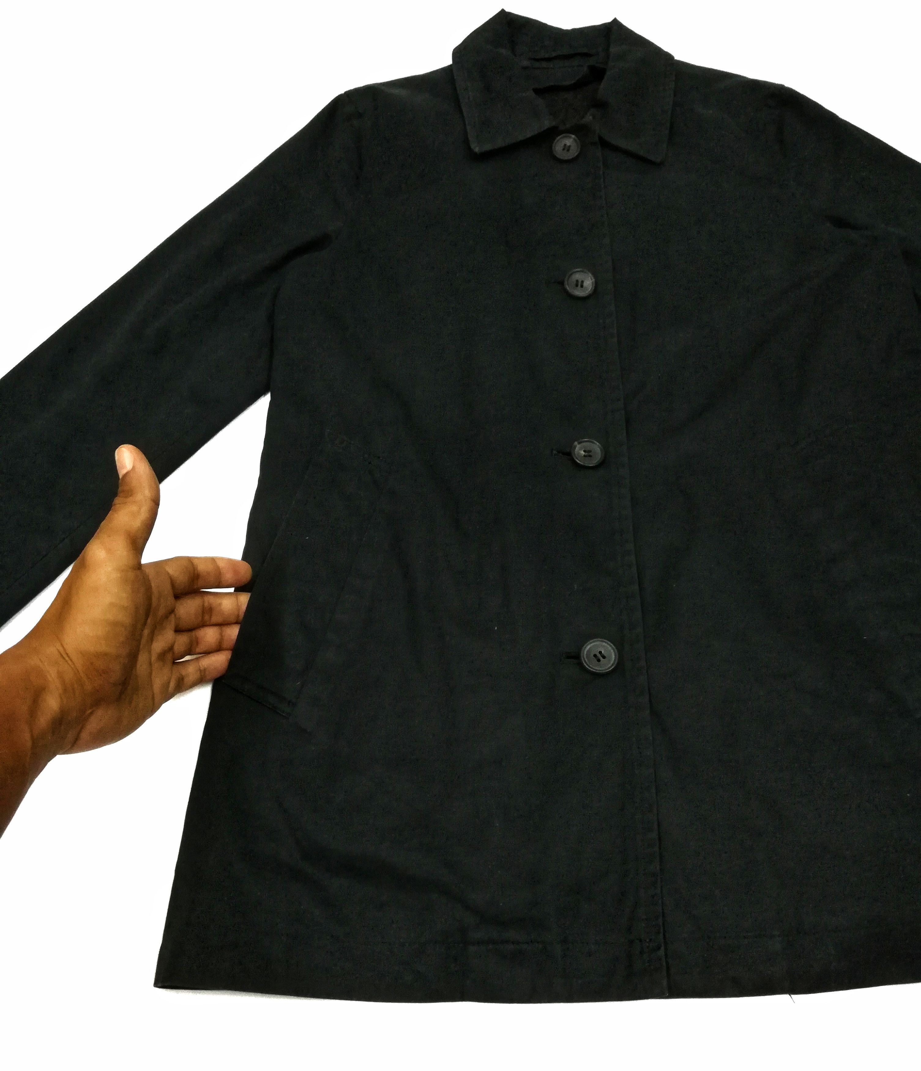 Margaret Howell 🔥Margaret Howell Button Up Minimalist Black Jacket🔥 Size US XS / EU 42 / 0 - 4 Thumbnail