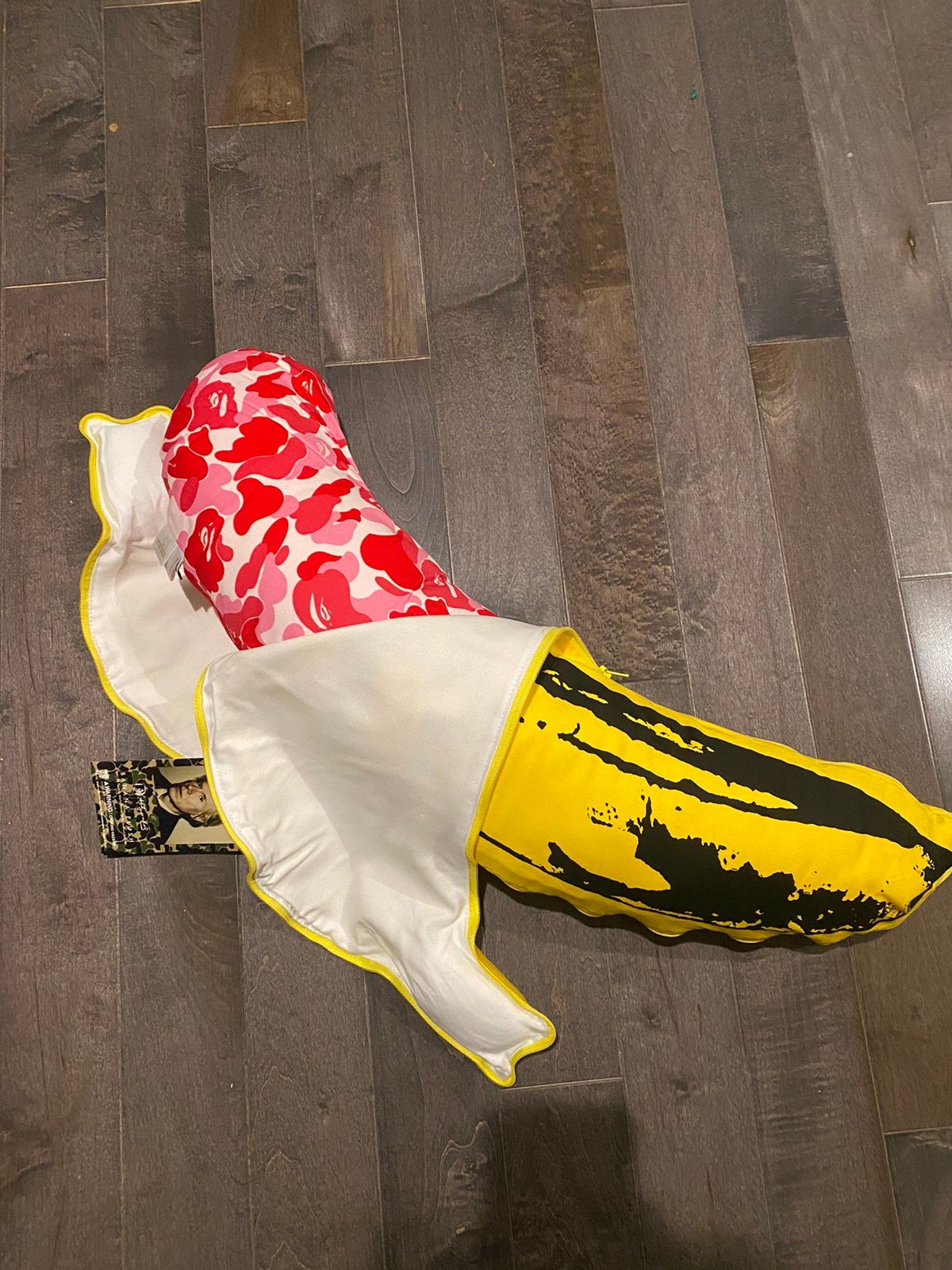 Pre-owned Andy Warhol X Bape Andy Worhol Bape Banana Pillow Pink