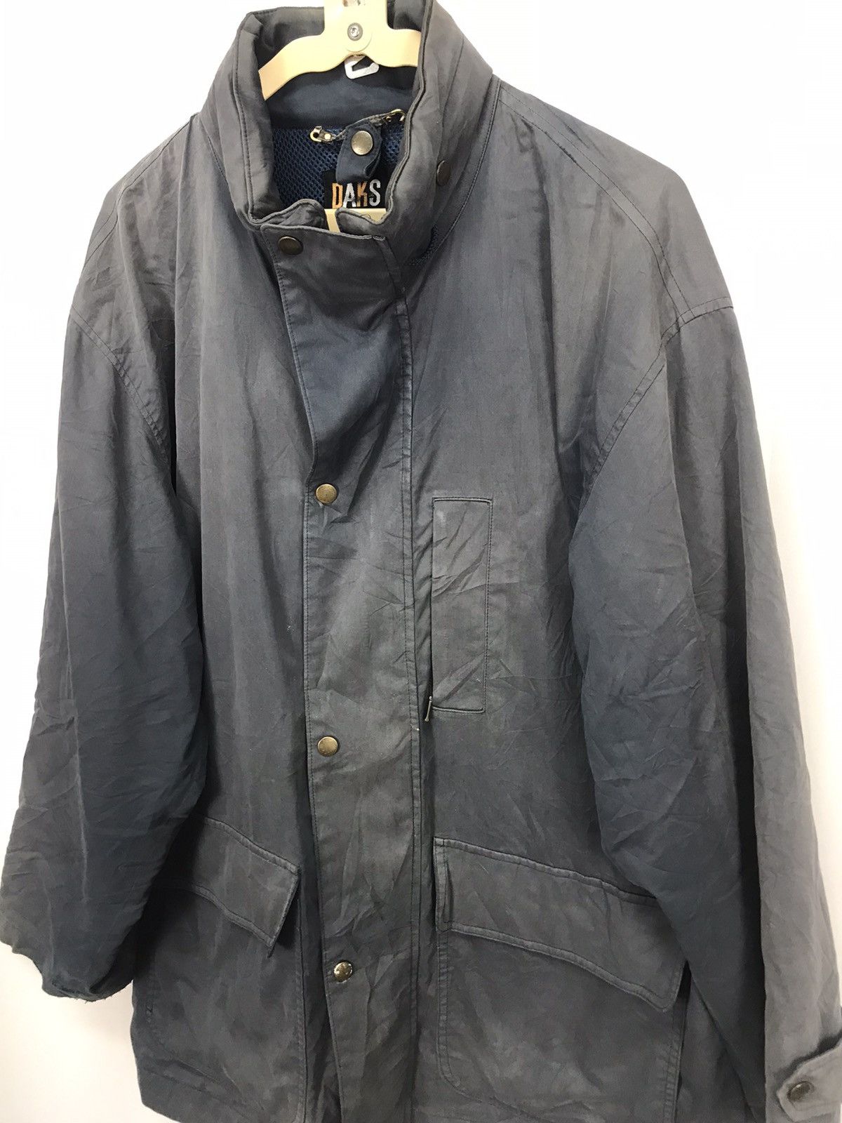 DAKS Dark London distressed zipper jacket hidden hoodie Size US L / EU 52-54 / 3 - 5 Thumbnail