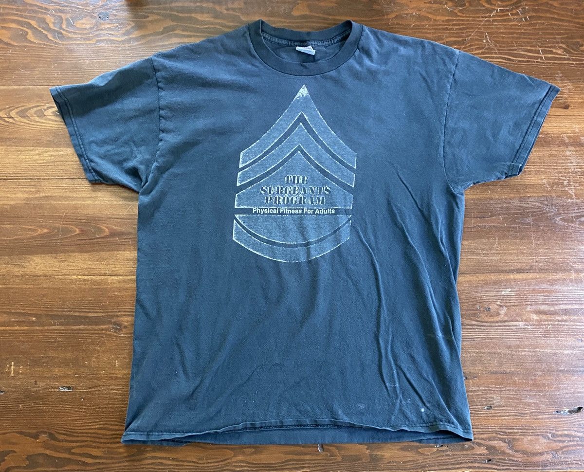Delta Vintage 90’s Distressed Sergeant’s Fitness Faded Tee Size US XL / EU 56 / 4 - 1 Thumbnail