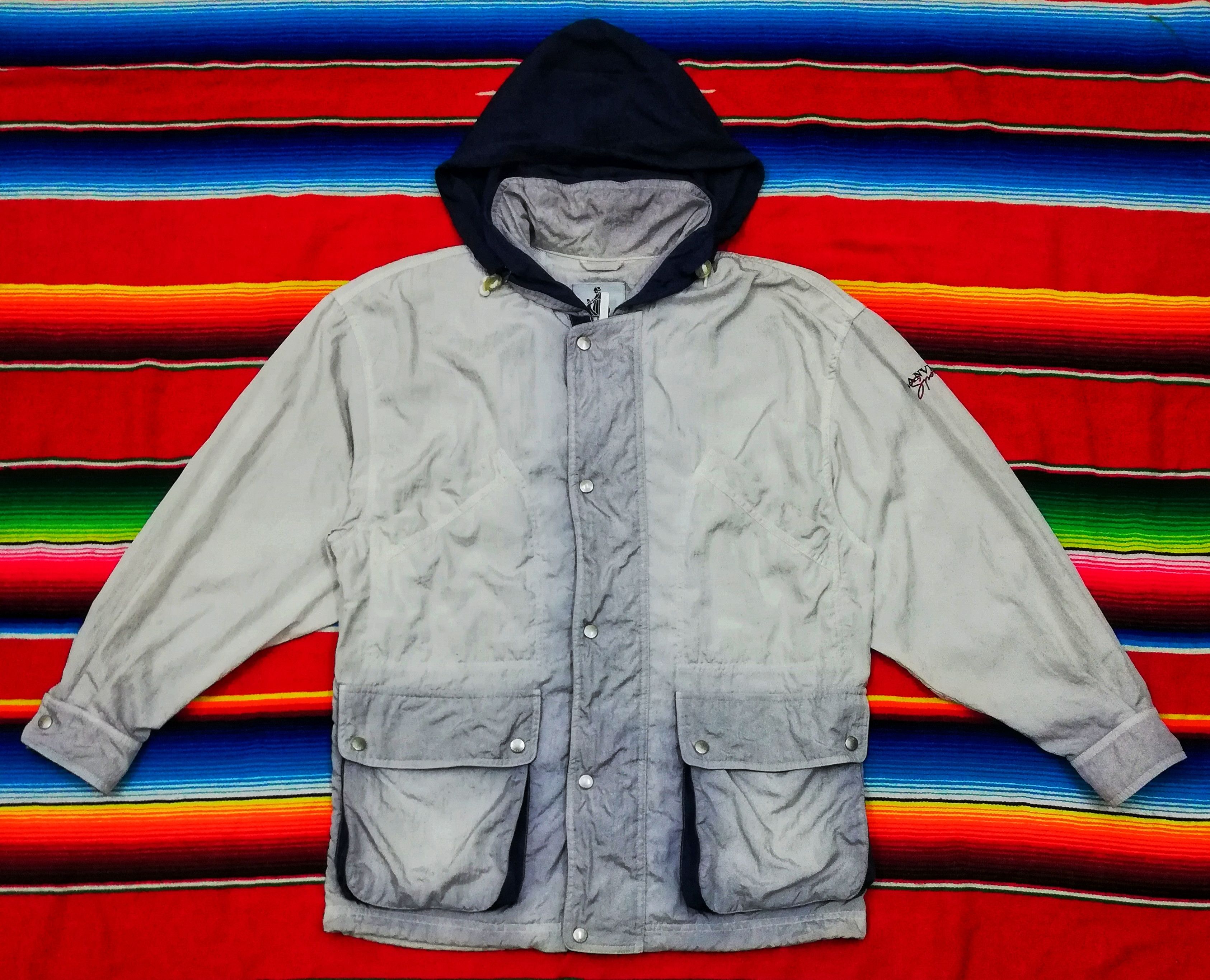 Lanvin 🔥Luxury Lanvin Sport Snap Button Cargo Hoodie Windbreaker Size US L / EU 52-54 / 3 - 2 Thumbnail