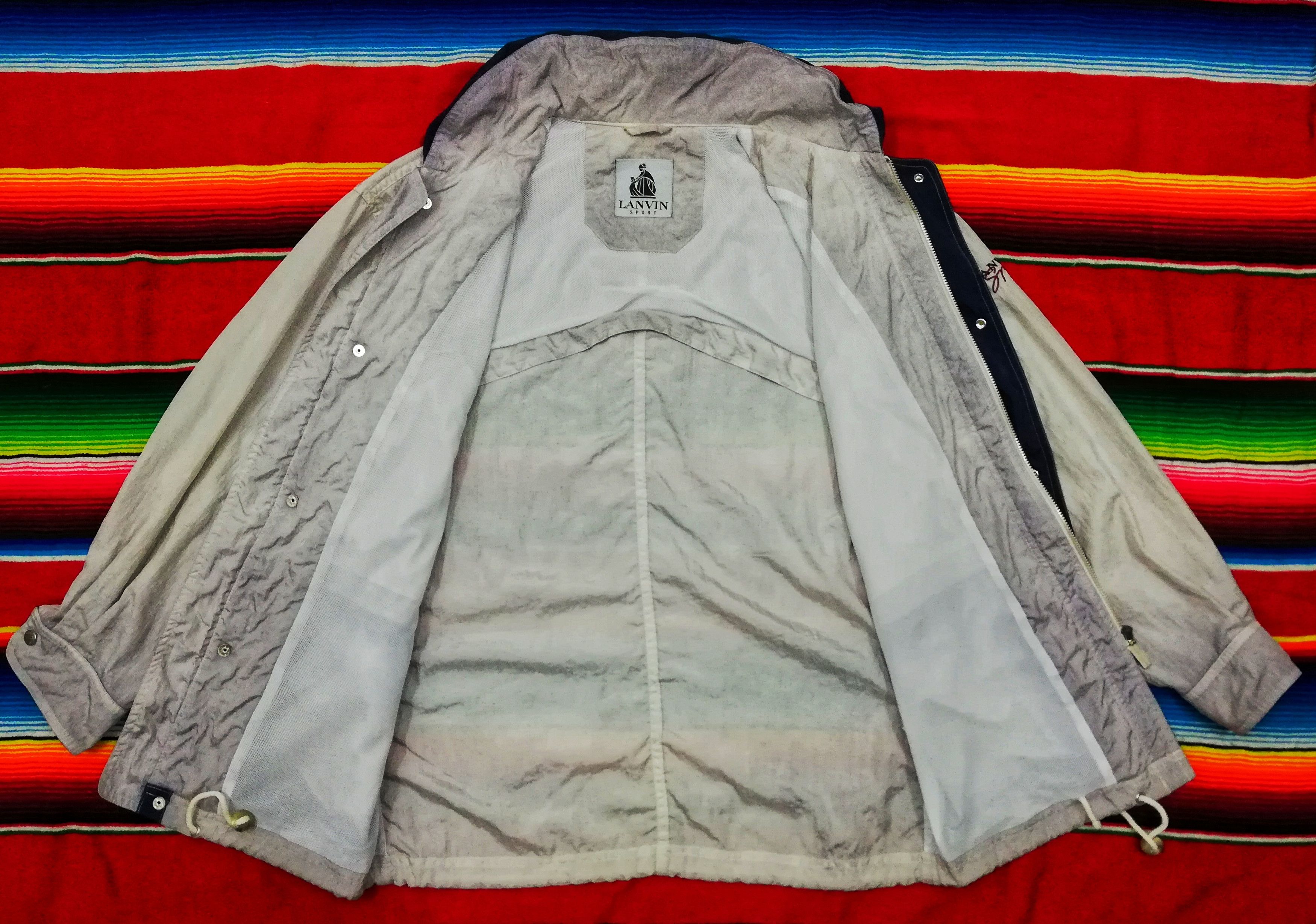 Lanvin 🔥Luxury Lanvin Sport Snap Button Cargo Hoodie Windbreaker Size US L / EU 52-54 / 3 - 8 Thumbnail