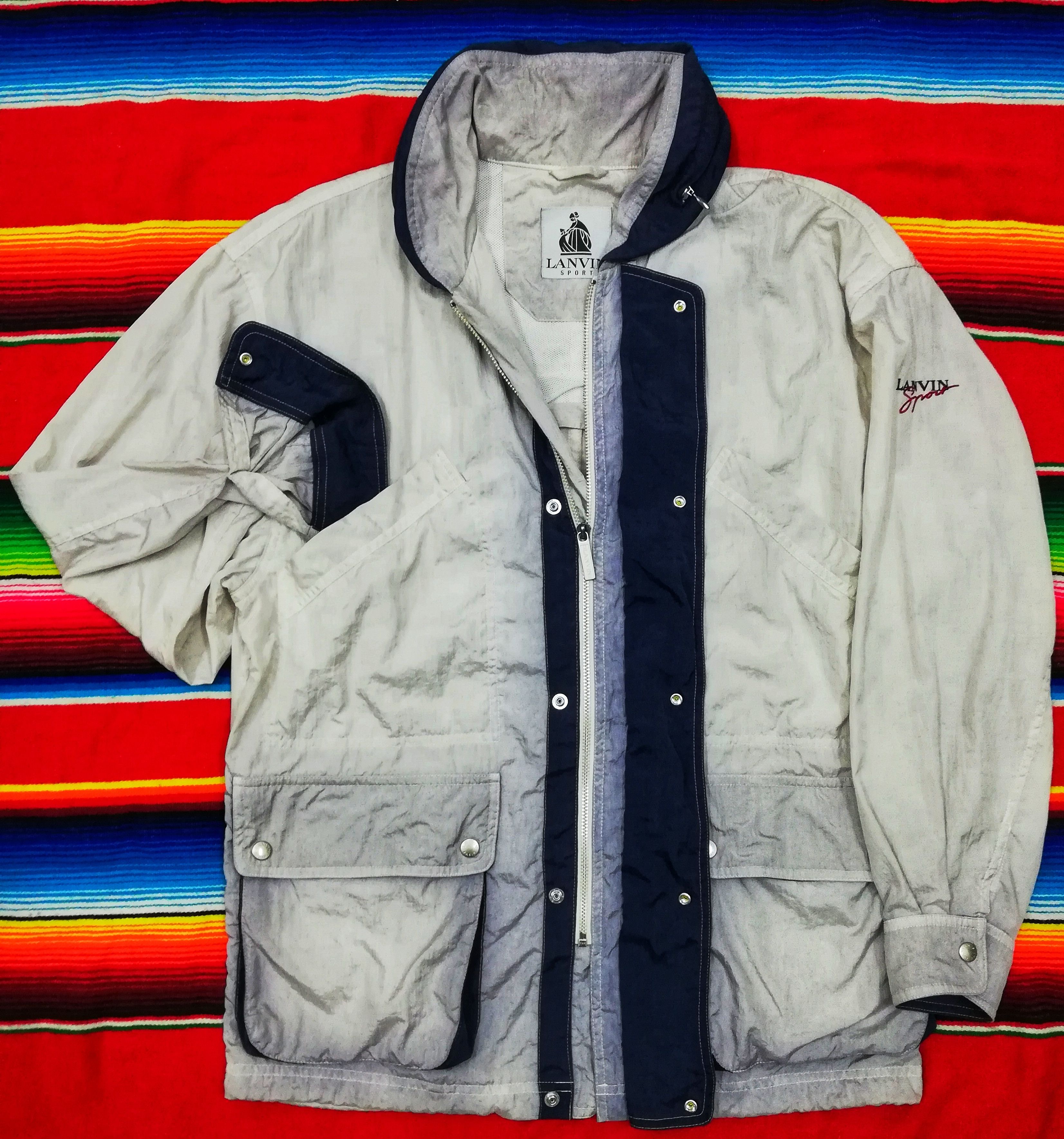 Lanvin 🔥Luxury Lanvin Sport Snap Button Cargo Hoodie Windbreaker Size US L / EU 52-54 / 3 - 1 Thumbnail