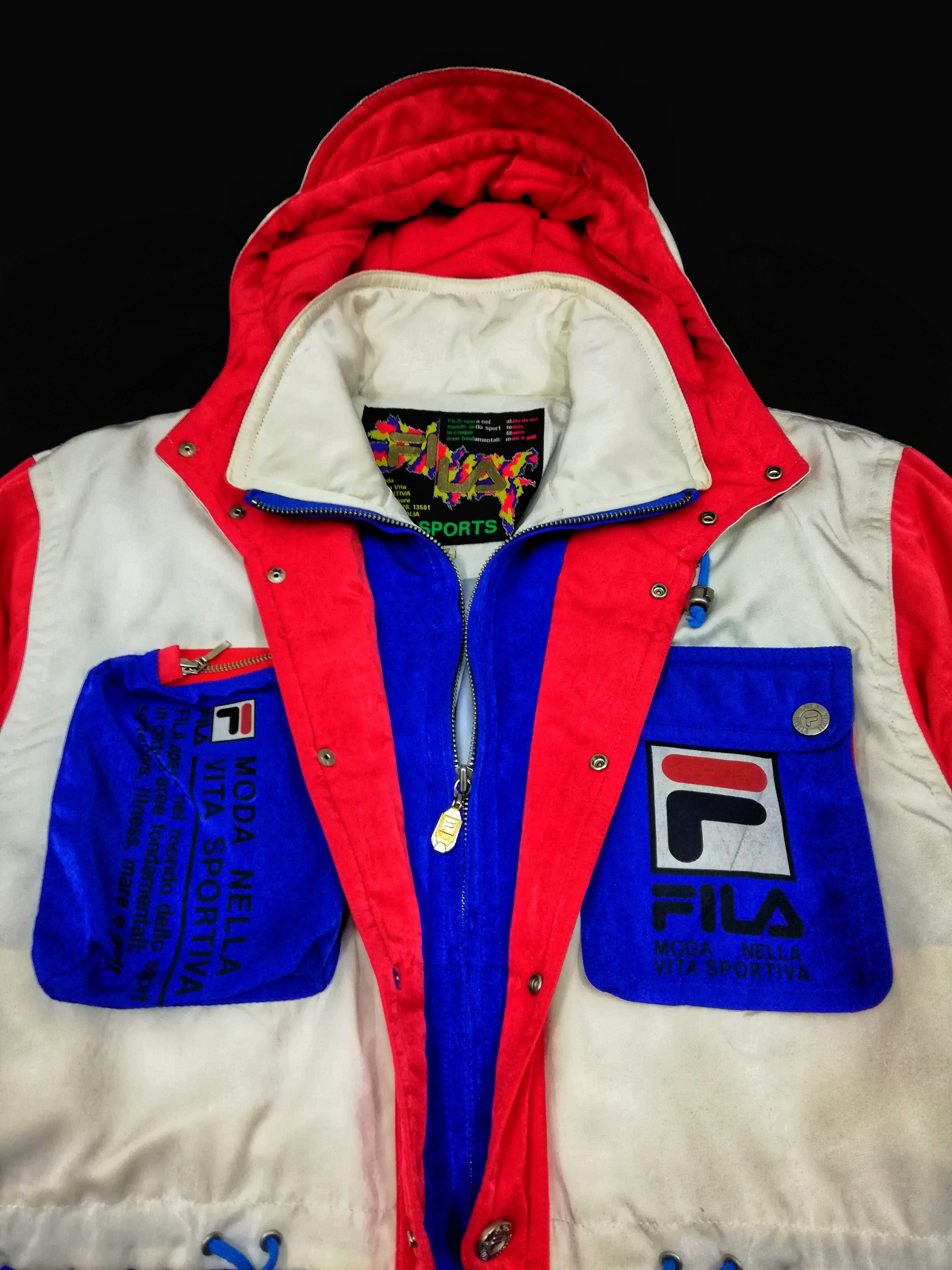 Fila 🔥90's Mode Nella Vita Fila Biella Italia Logo Tactical🔥 Size US M / EU 48-50 / 2 - 11 Thumbnail