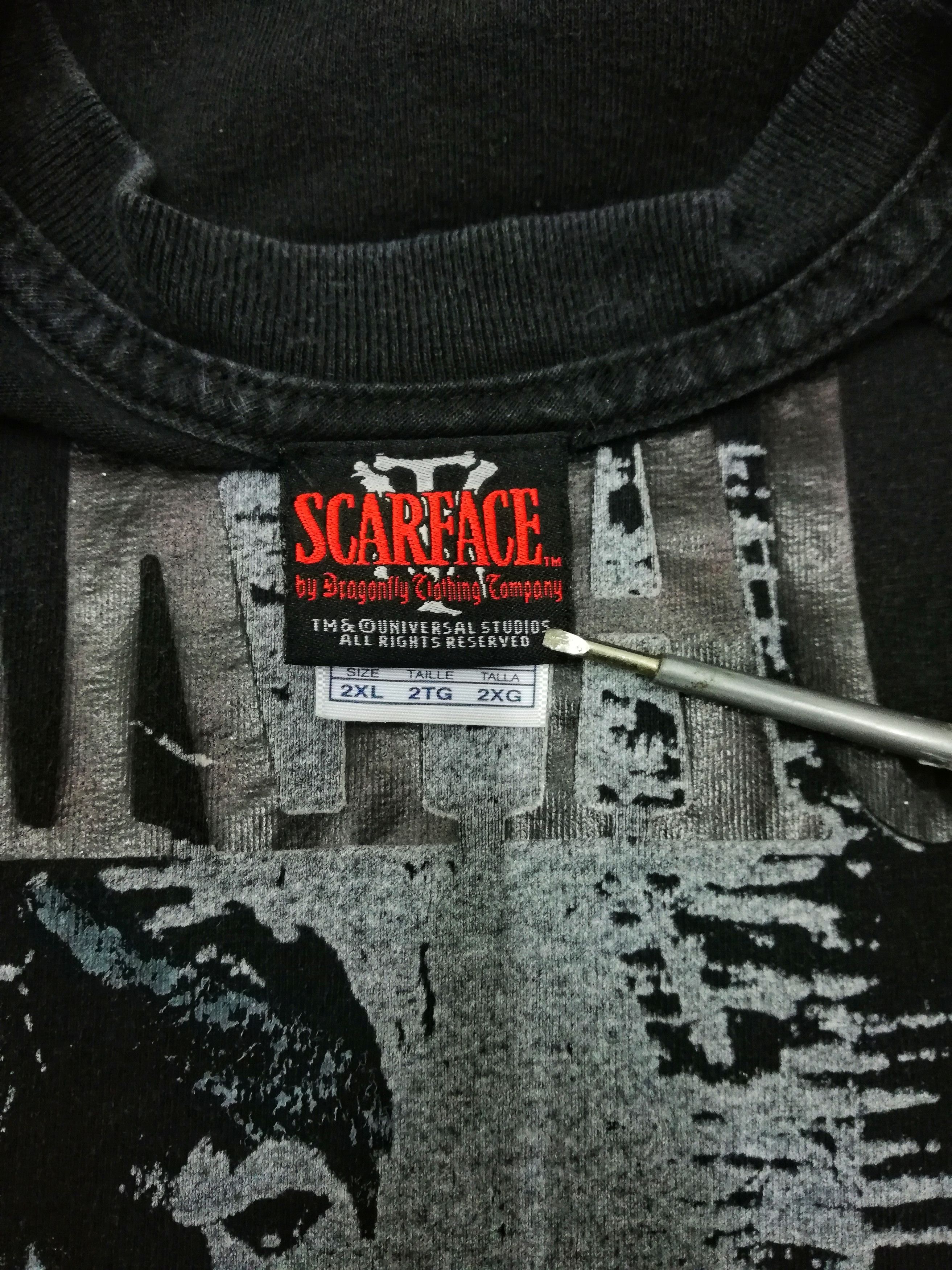 Vintage 🔥Vintage Movie 90's Scarface Shirts Money, Power, Respect Size US XXL / EU 58 / 5 - 8 Thumbnail