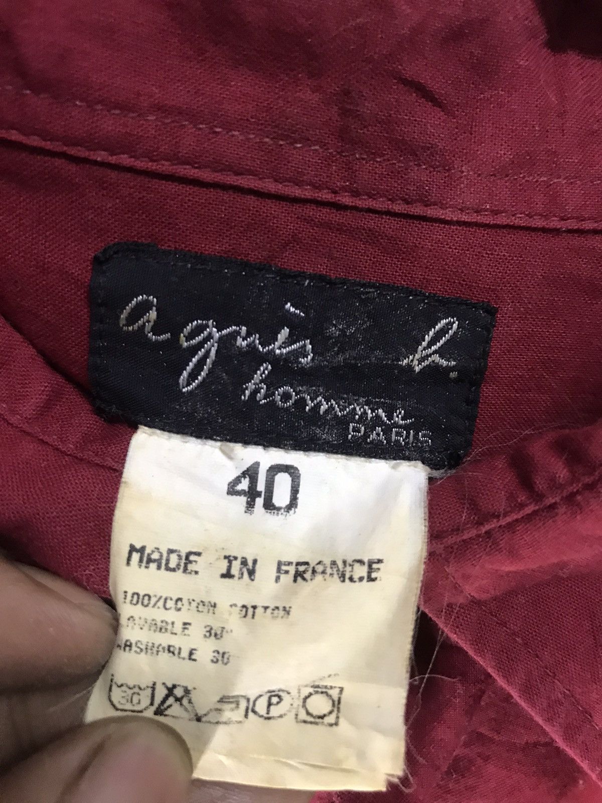 Designer × agnes b. Agnes B. Homme paris long sleeve button up shirt Size US XXS / EU 40 - 3 Thumbnail
