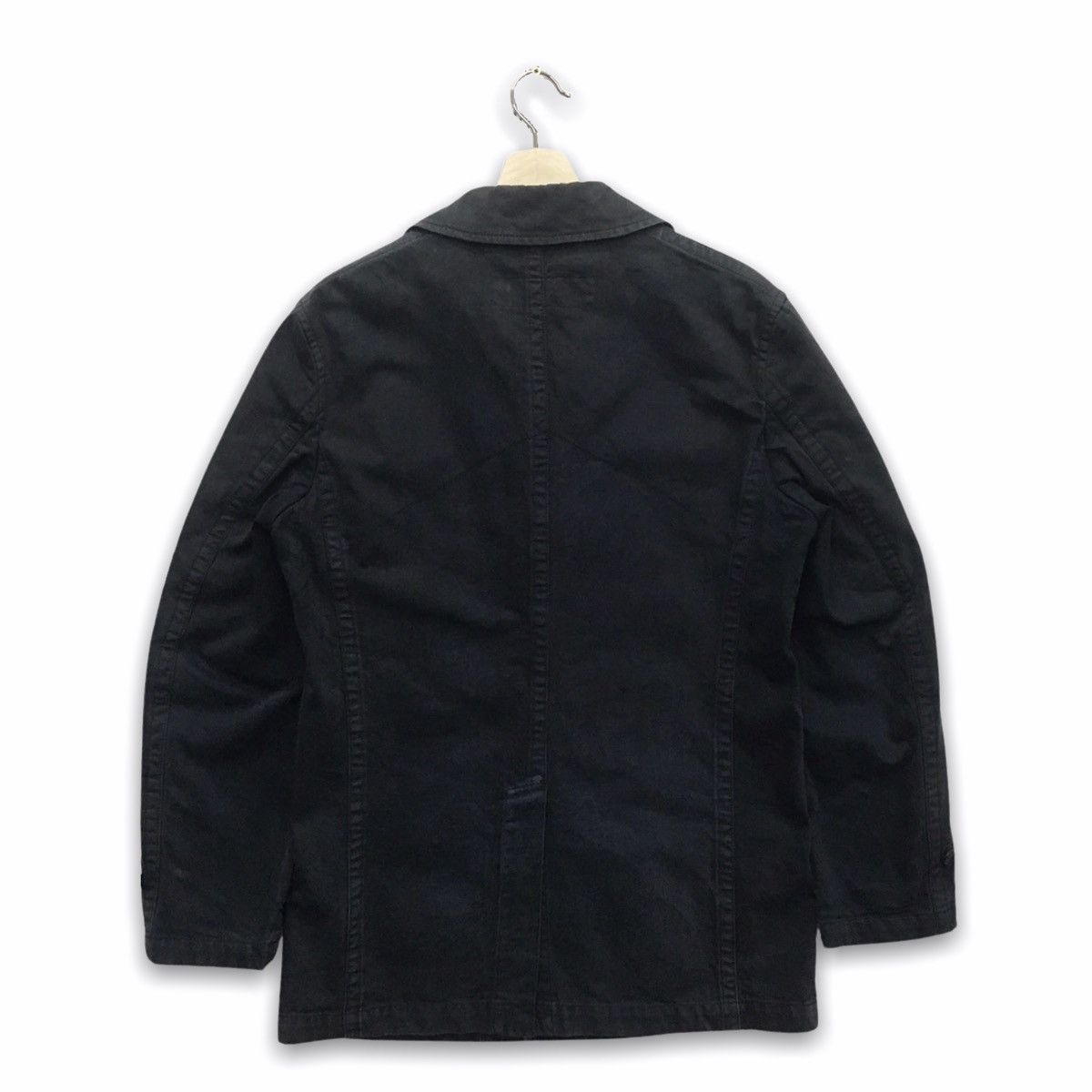 Comme des Garcons Vtg AD2005 Comme Des Garcons Homme Black Denim faded Coat Size US M / EU 48-50 / 2 - 3 Thumbnail